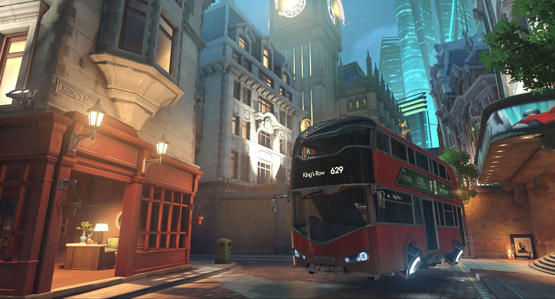 King&rsquo;s Row offers a very well laid out map design that allows all hero classes to thrive (Image via Blizzard Entertainment)