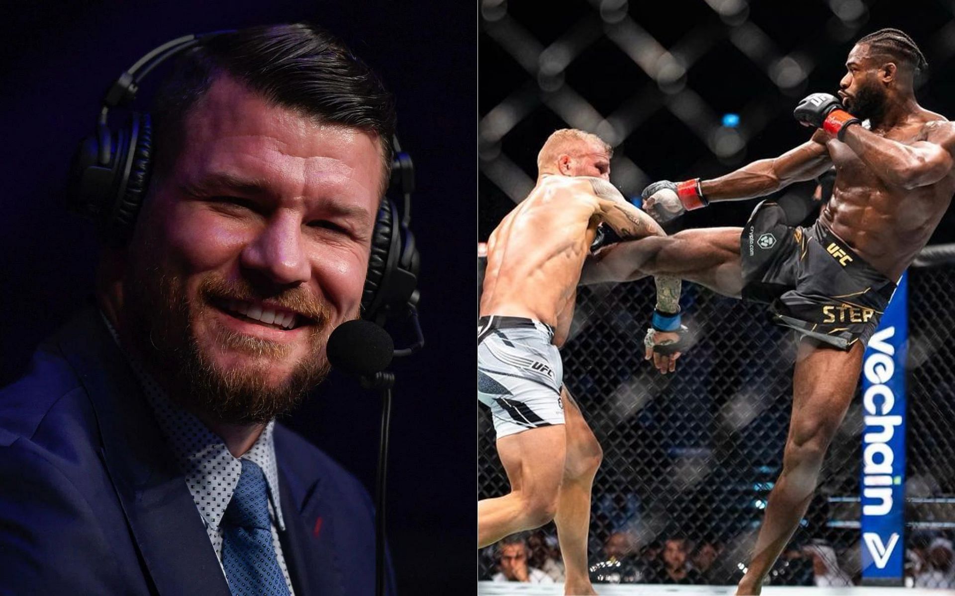 Michael Bisping (left) and Aljamain Sterling vs. T.J. Dillashaw (right) {image credits: funkmastermma on Instagram]