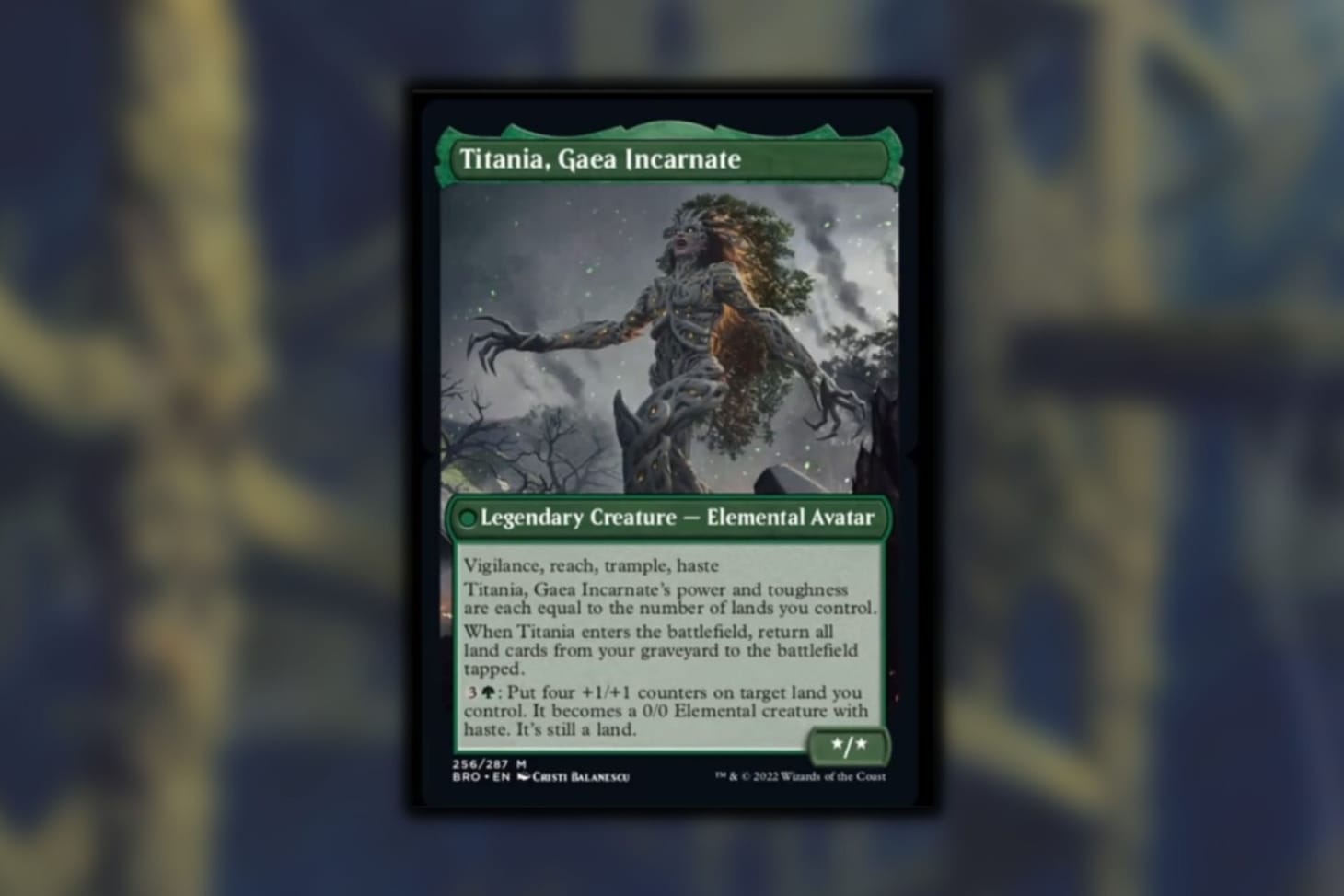Magic The Gathering Titania, Gaea Incarnate meld card revealed