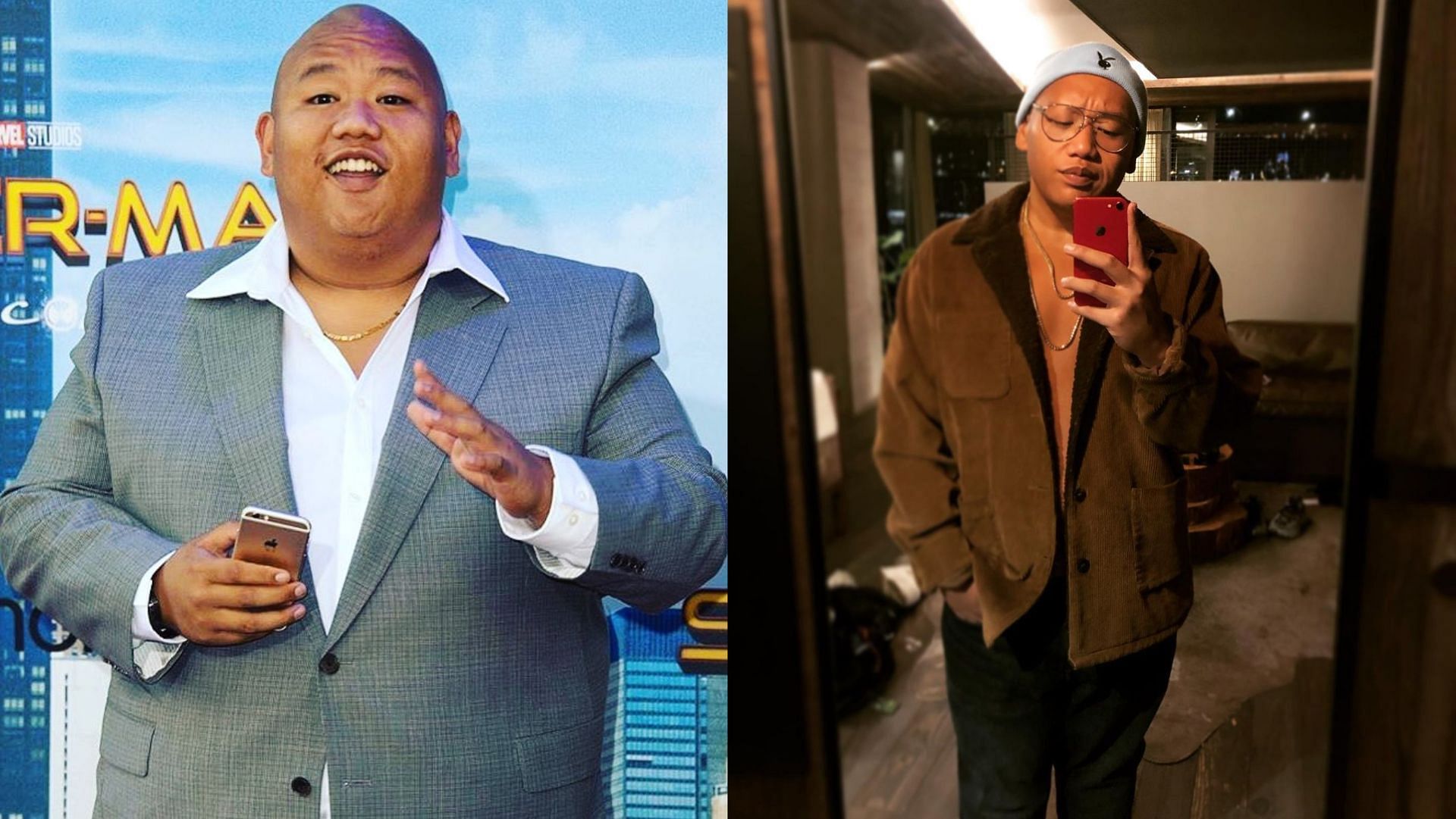 Before and after images of Jacob Batalon
