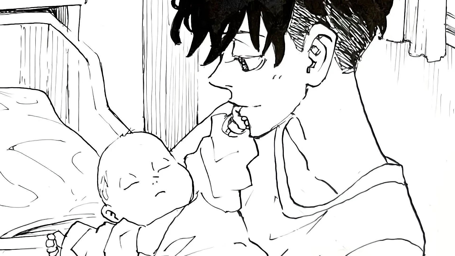 Shinichiro will always take care of Mikey (Image via Ken Wakui, Kodansha)
