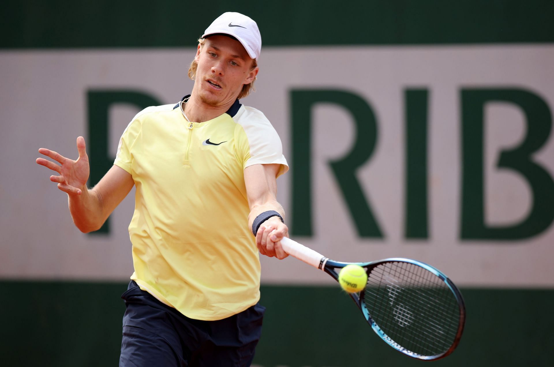 Denis Shapovalov at the 2022 French Open.