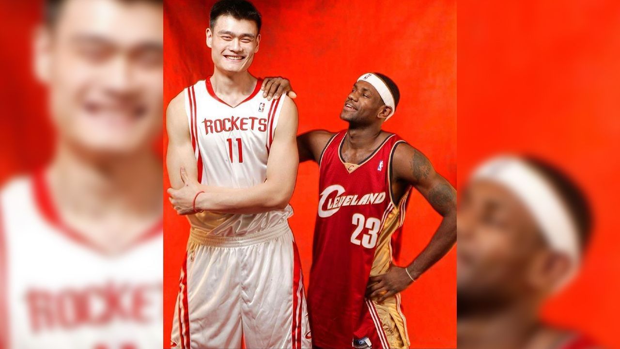 Ming is much taller than LeBron James.