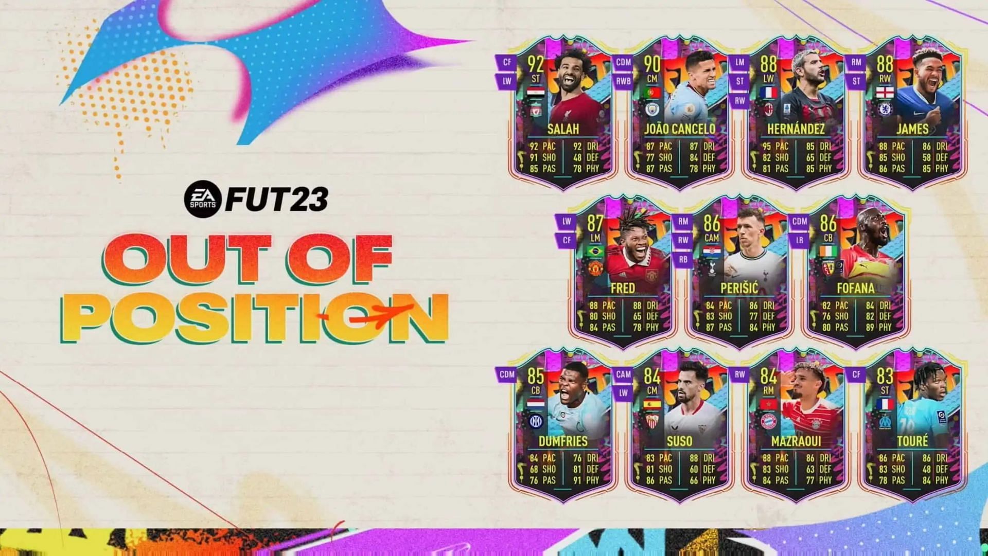 The Out of Position promo has some interesting cards (Image via EA Sports)