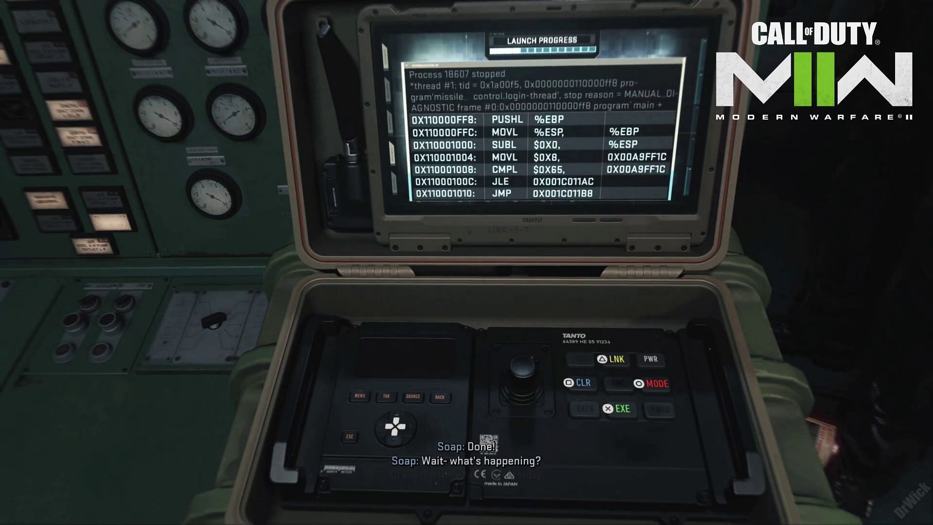 Follow Laswell&#039;s instructions to execute Missile controls (image via Activision)
