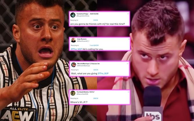 "He's calling for you" - Twitter hypes potential MJF tag team with popular AEW star teasing heel turn