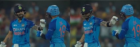 IND vs SA 2022: [WATCH] Virat Kohli gestures to Dinesh Karthik to keep strike towards the end of India’s innings in 2nd T20I