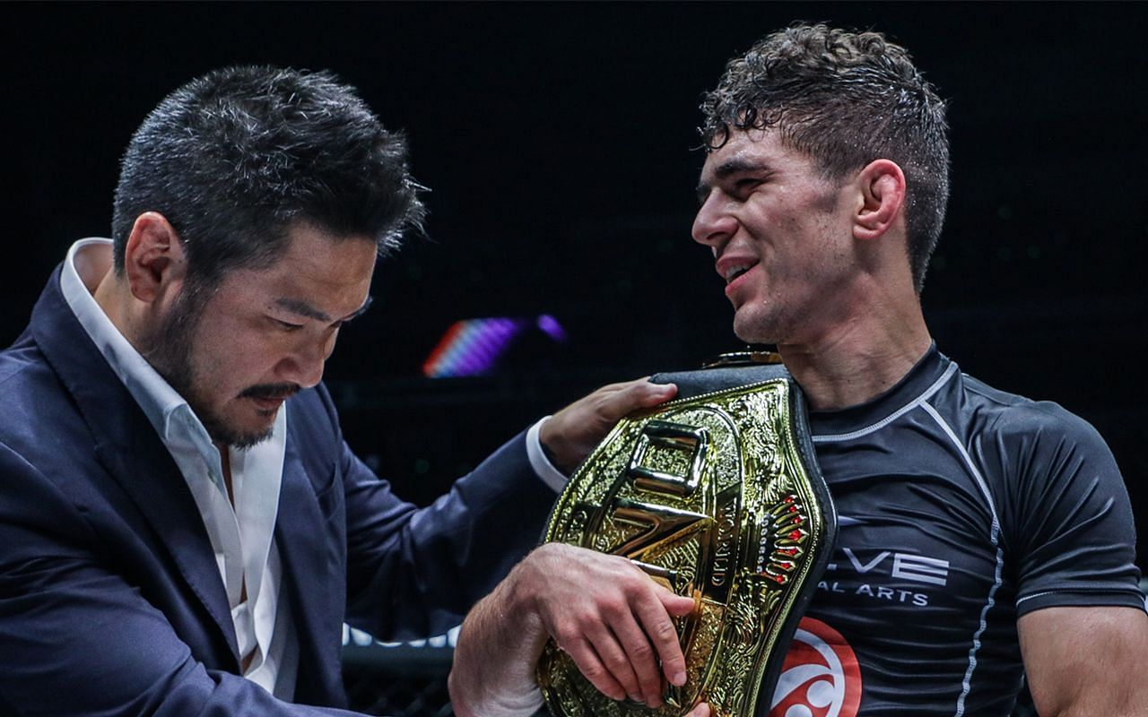 Mikey Musumeci wins the inaugural ONE flyweight submission grappling world championship at ONE on Prime Video 2 [Credit: ONE Championship]