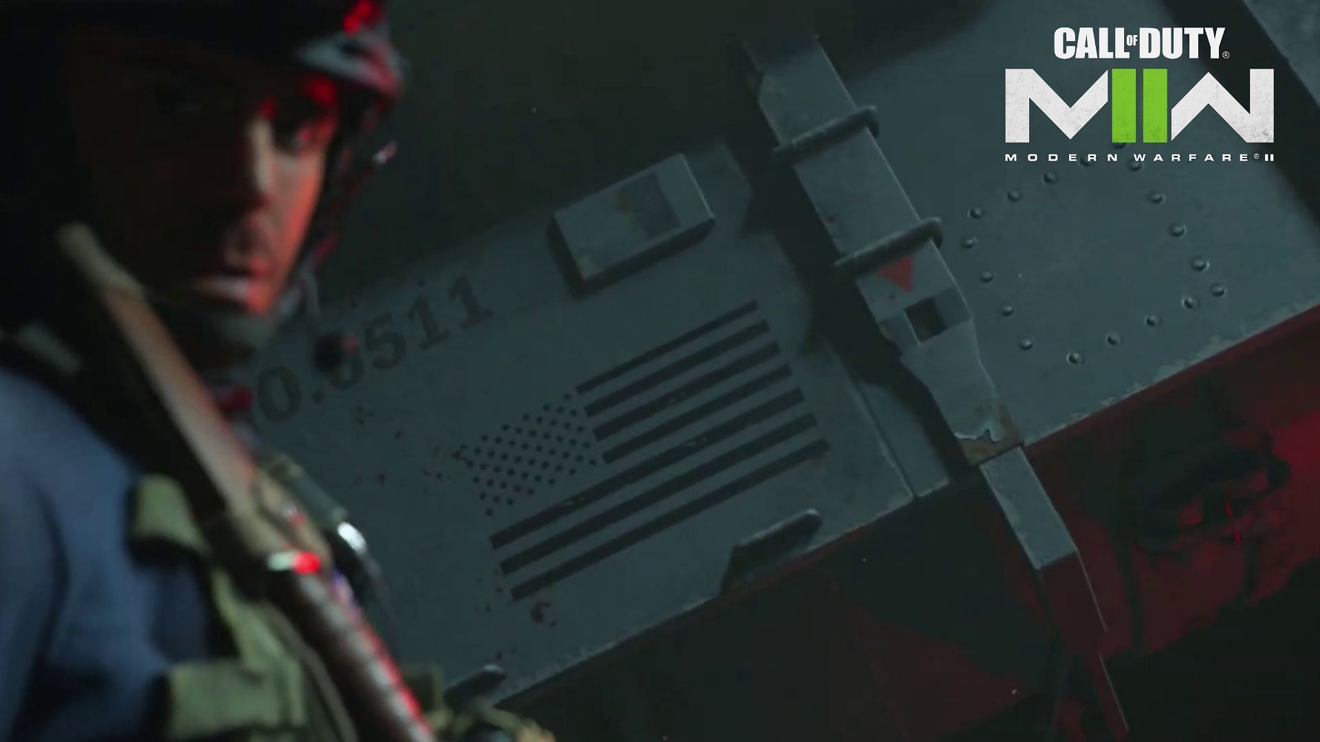 A U.S. flag can be spotted on the Mobile Launcher (Image via Activision)