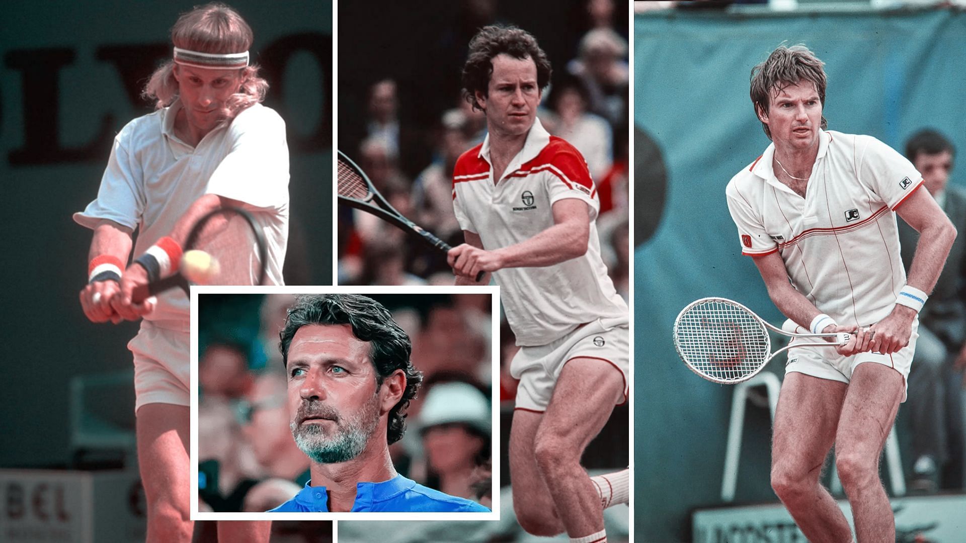 Patrick Mouratoglou picked features of John McEnroe, Bjorn Borg and Jimmy Connors while picking his best players from the 1980s