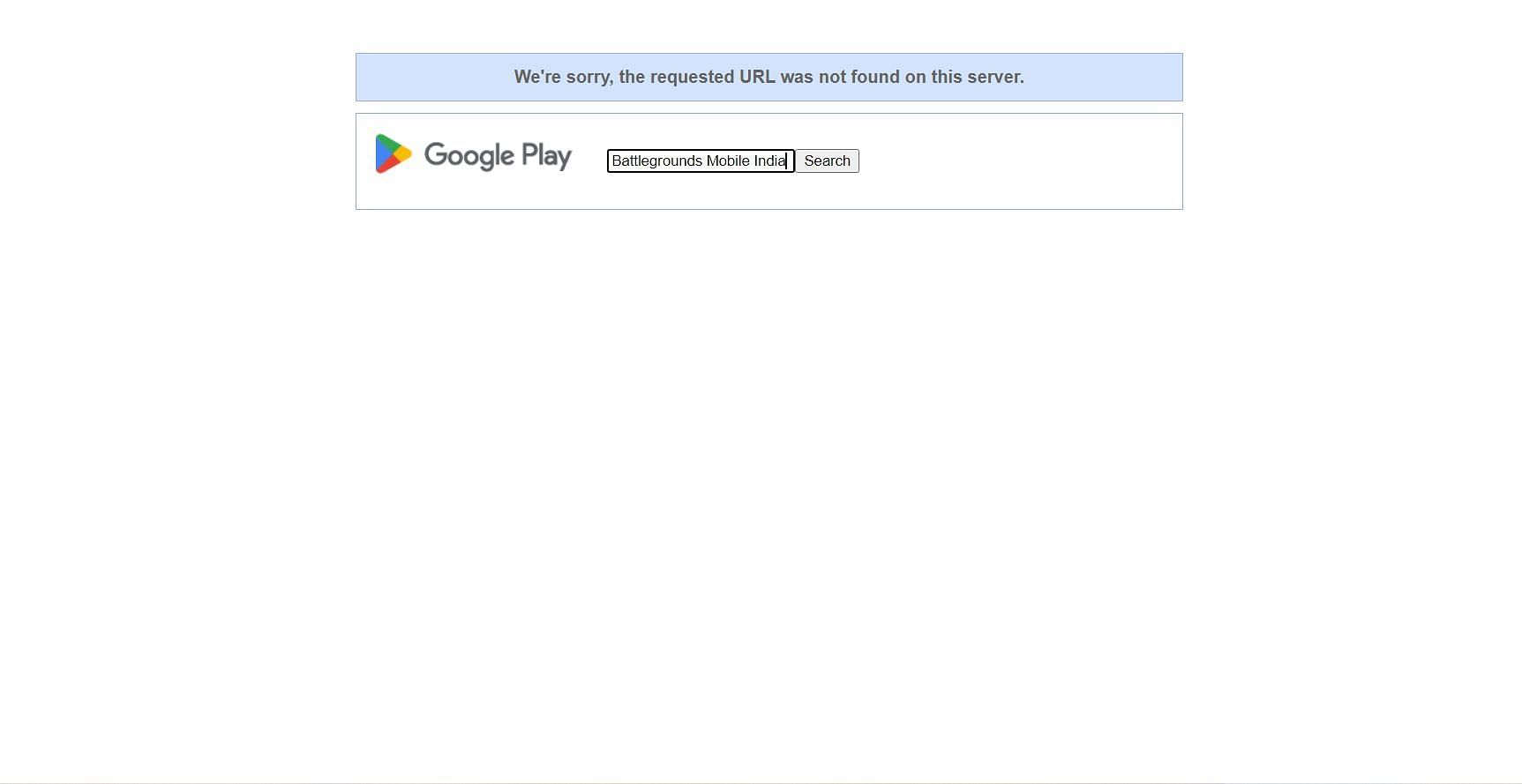 One cannot find Battlegrounds Mobile India in the Play Store. (Image via Google)