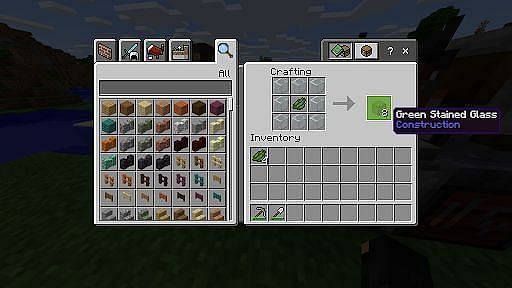 You can also dye certain blocks with any dye