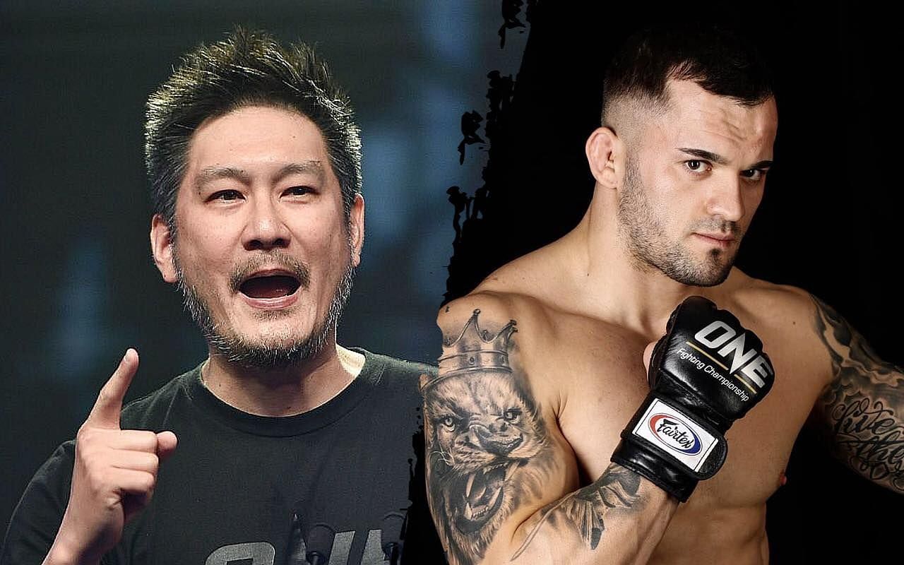 ONE Chairman and CEO Chatri Sityodtong (L) is thrilled to have Roberto Soldic (R) on board. | Photo by ONE Championship