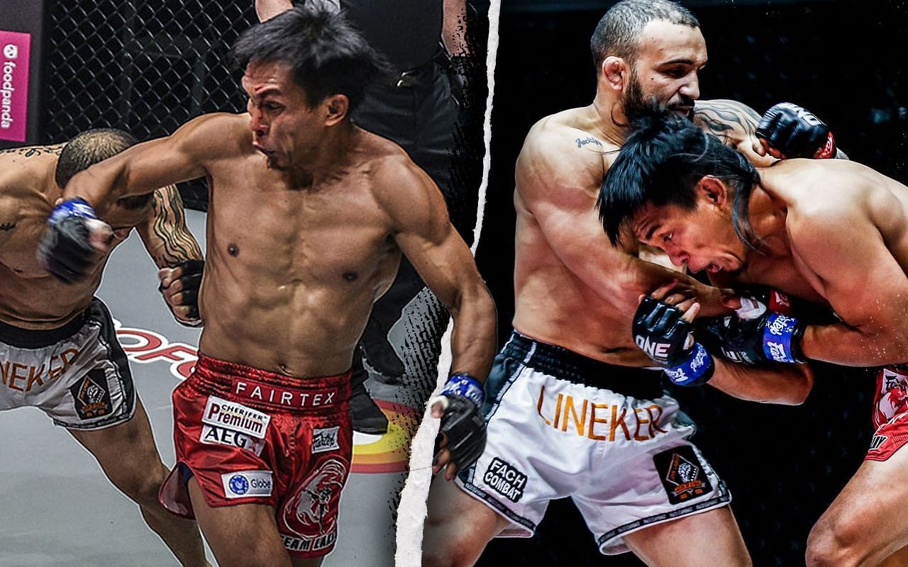 [Photo Credit: ONE Championship] John Lineker and Kevin Belingon