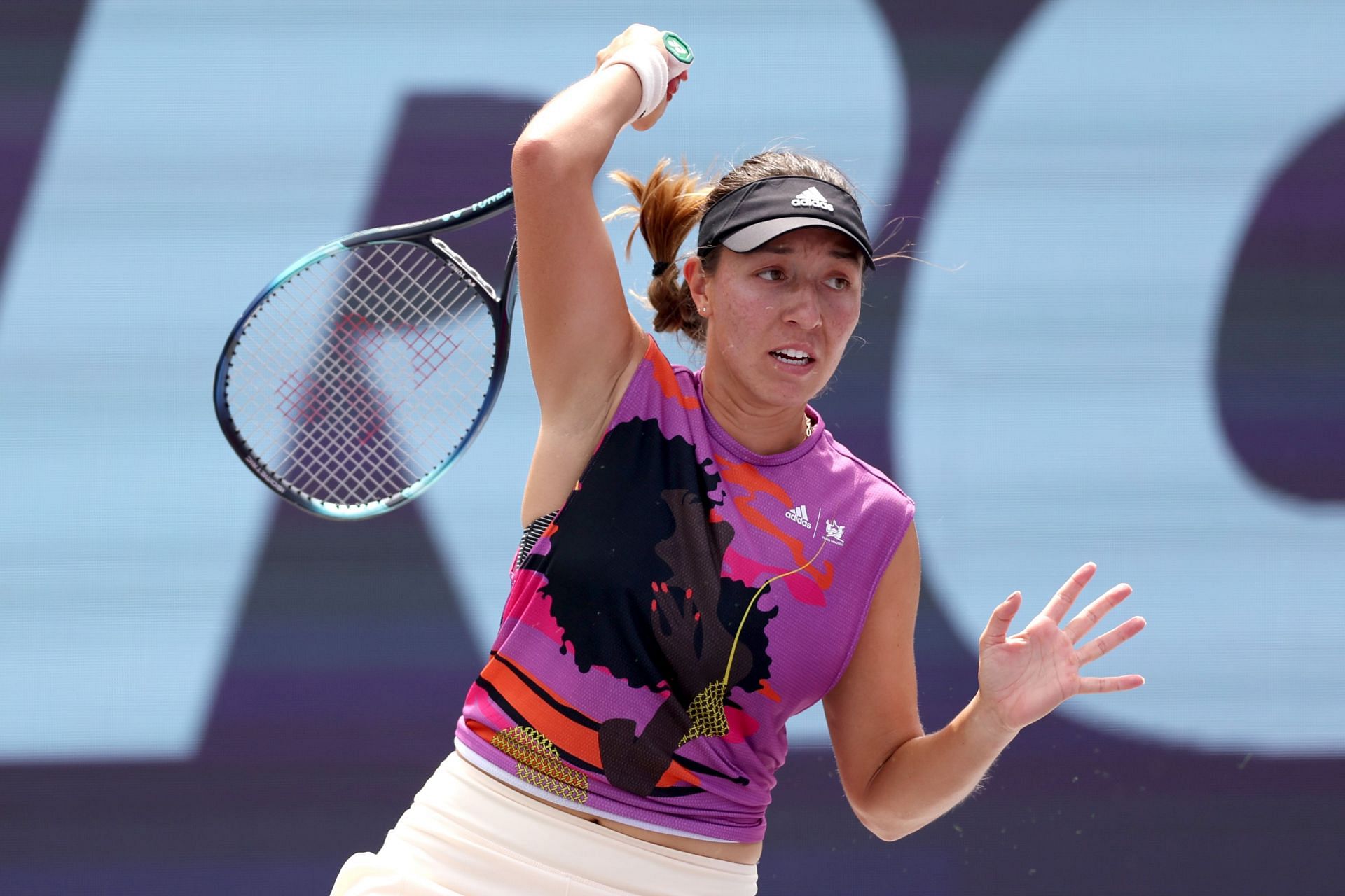 Jessica Pegula in action during the Guadalajara Open