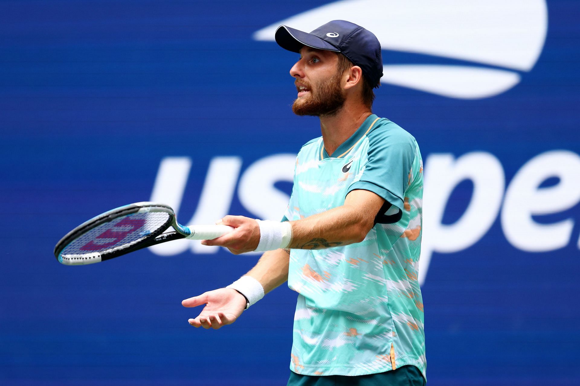 Corentin Moutet at US Open 2022. Photo by Elsa/Getty Images