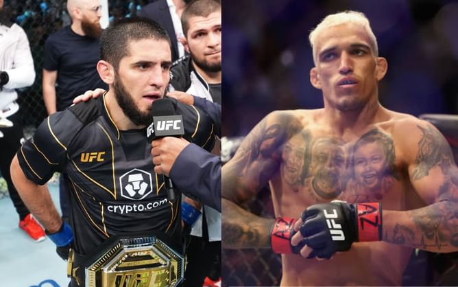 Islam Makhachev and Charles Oliveira full of respect for one another as they meet up following recent UFC 280 clash