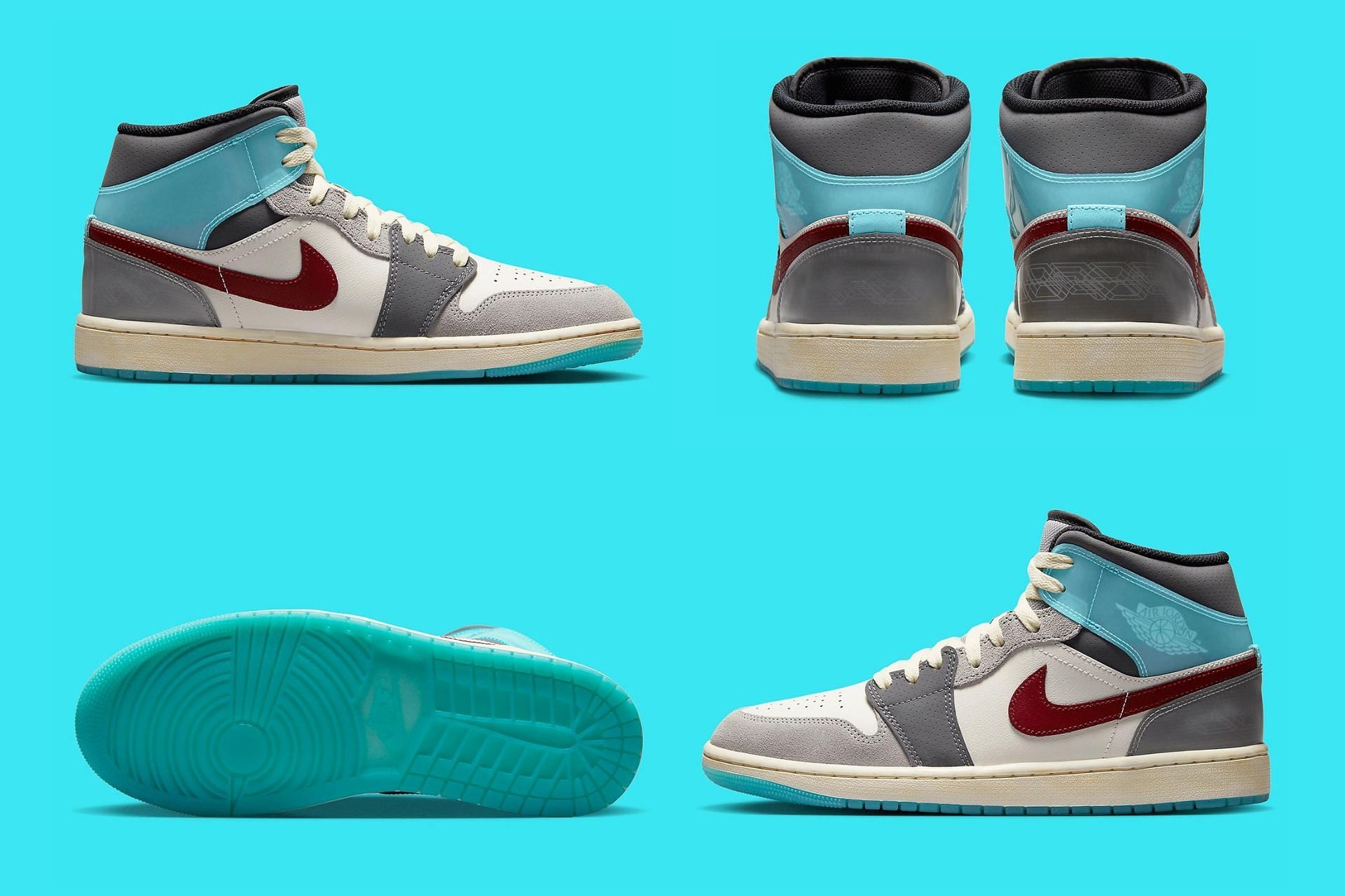 Upcoming astronomy-themed Nike Air Jordan 1 Mid Exploration Unit sneakers (Image via Sportskeeda)