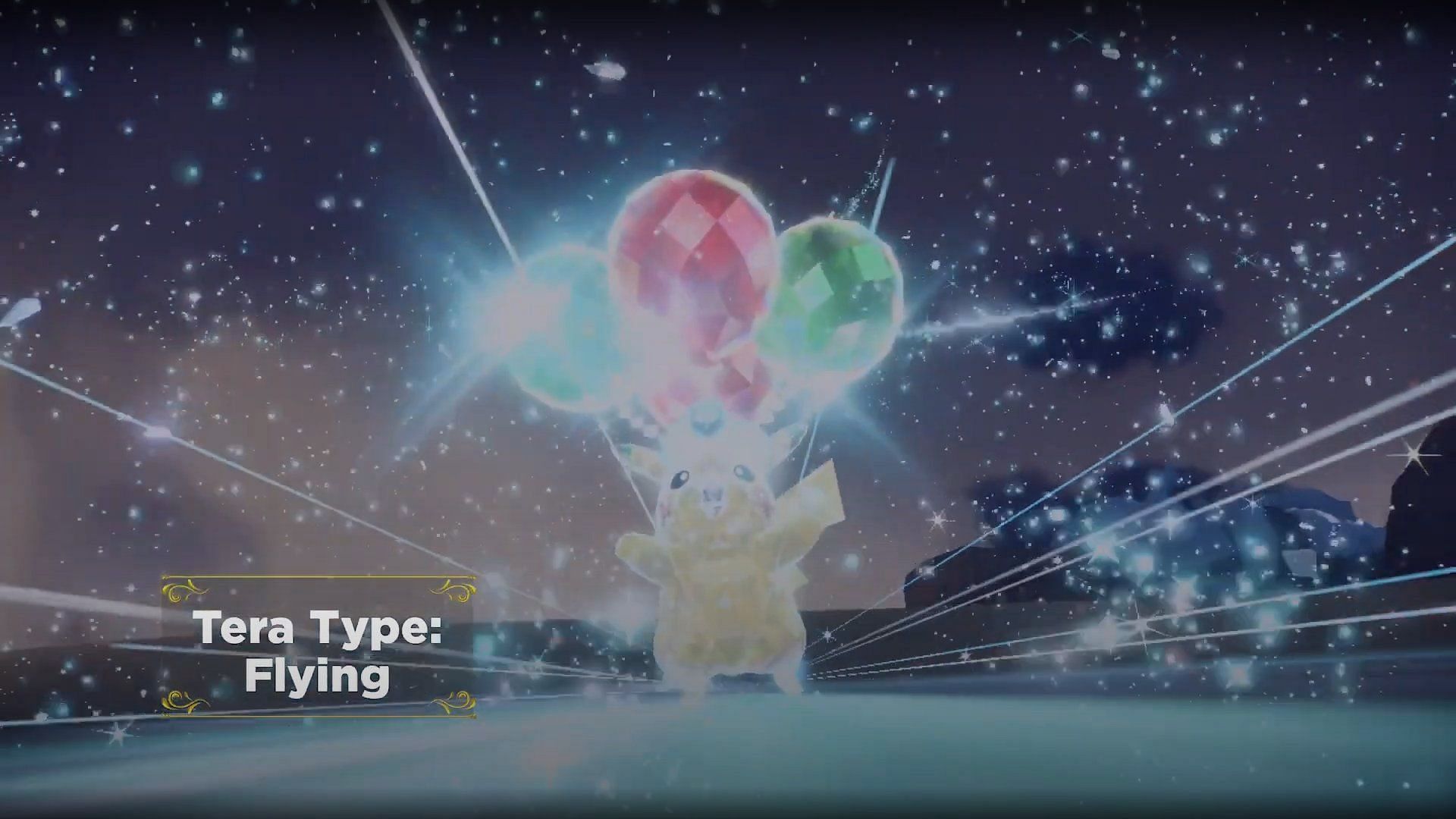 This Pikachu has a Flying Tera Type (Image via Game Freak)