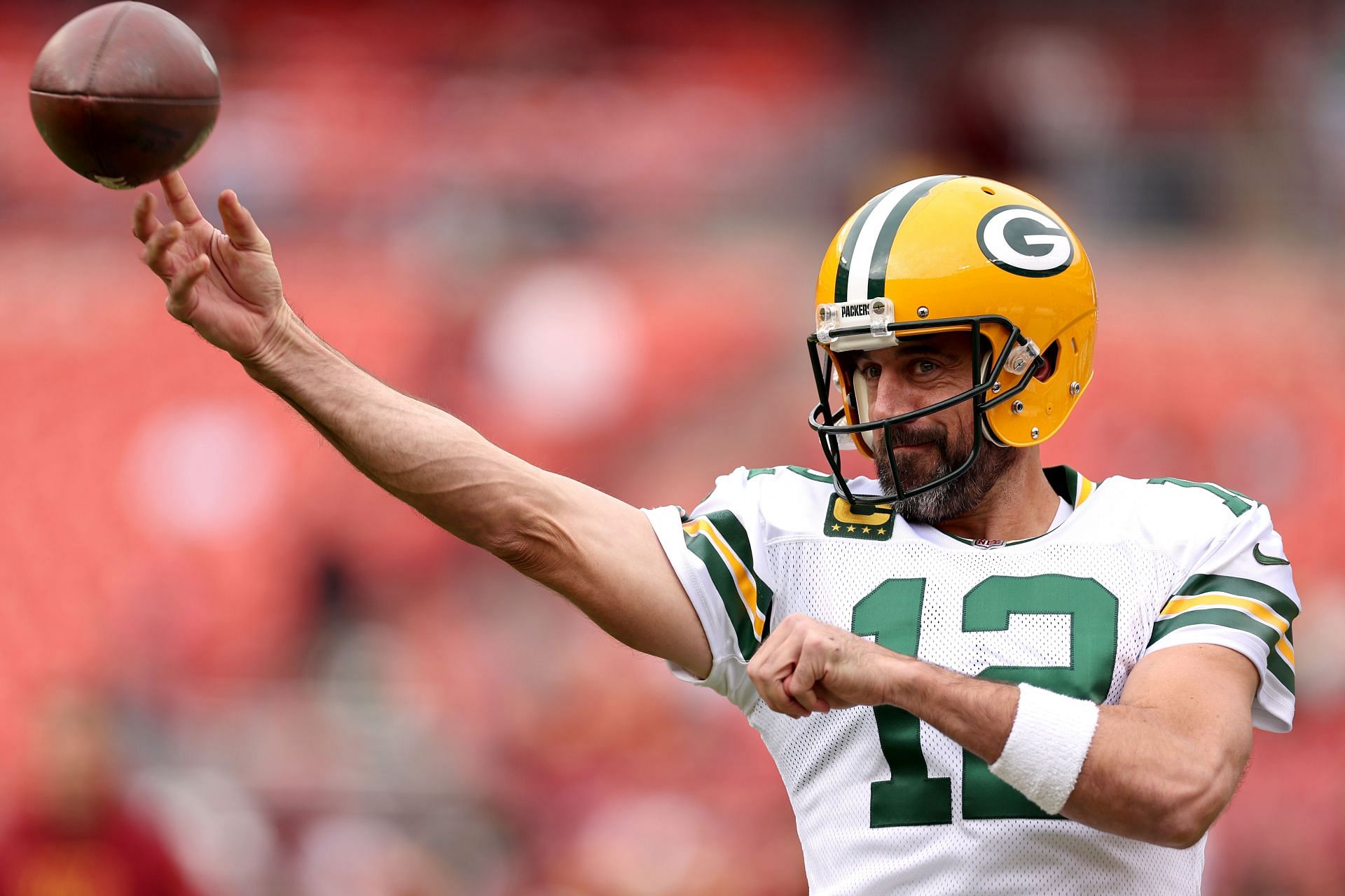 Aaron Rodgers for Green Bay Packers v Washington Commanders