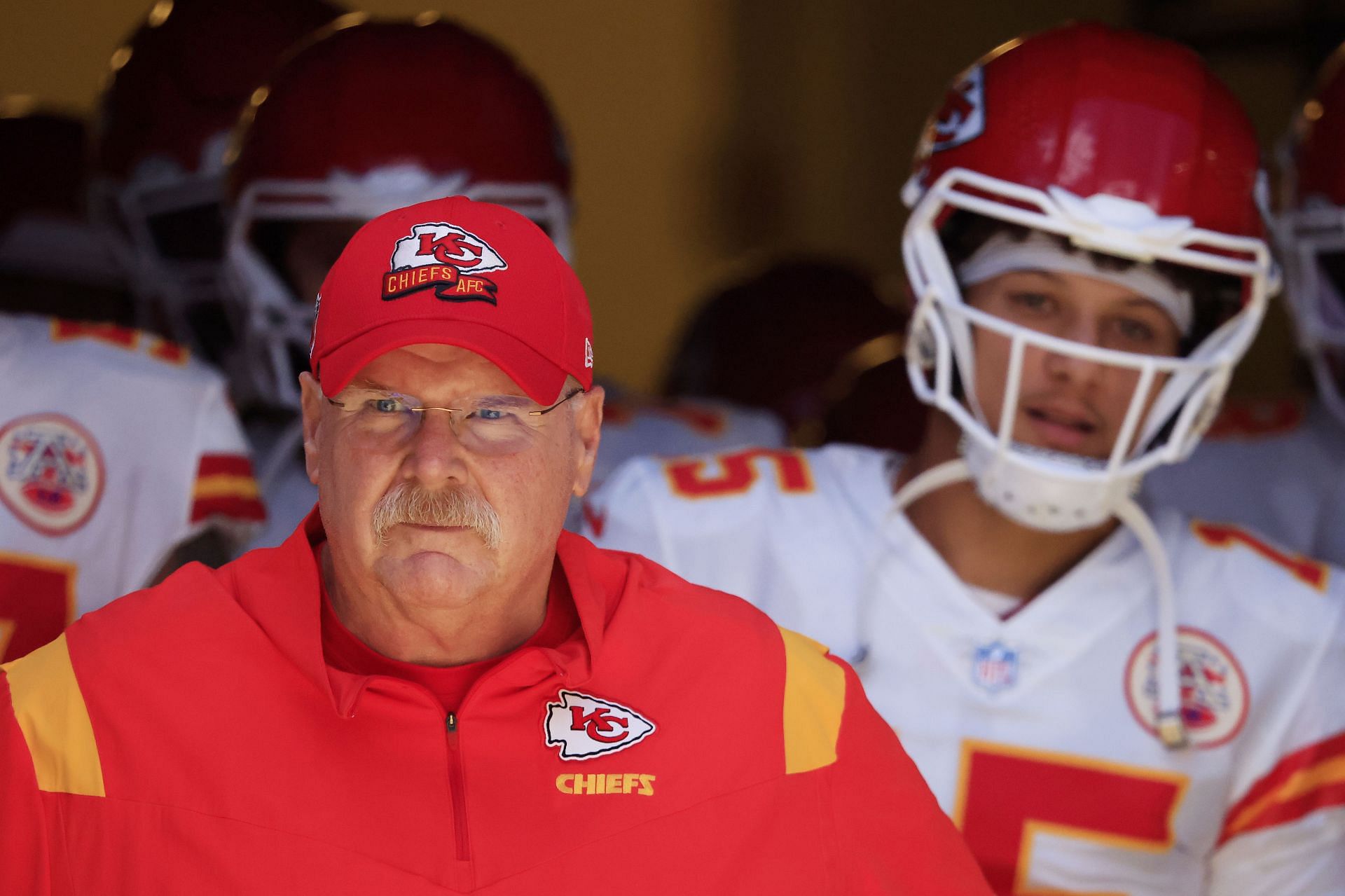 Chiefs Andy Reid and Patrick Mahomes