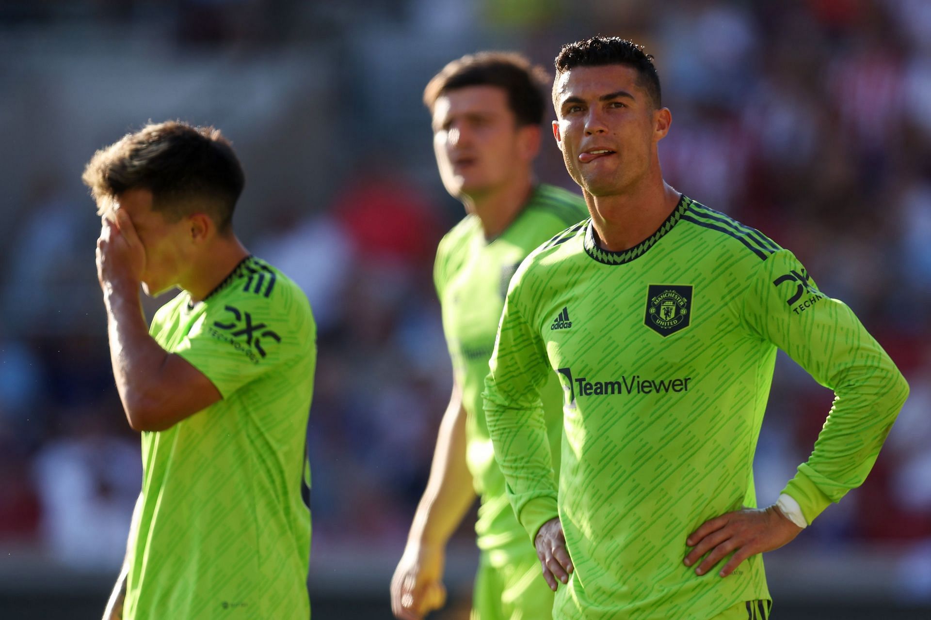 Cristiano Ronaldo and Lisandro Martinez.