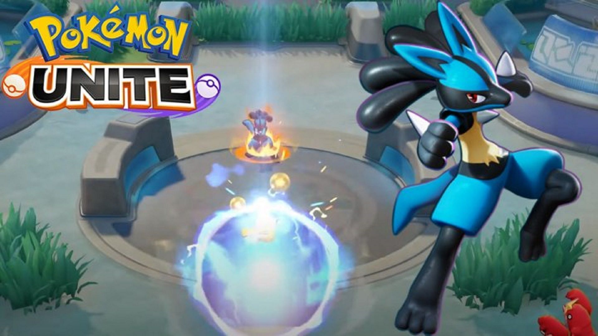 Lucario arrived in Pokemon Unite during the initial game launch (Image via The Pokemon Company)