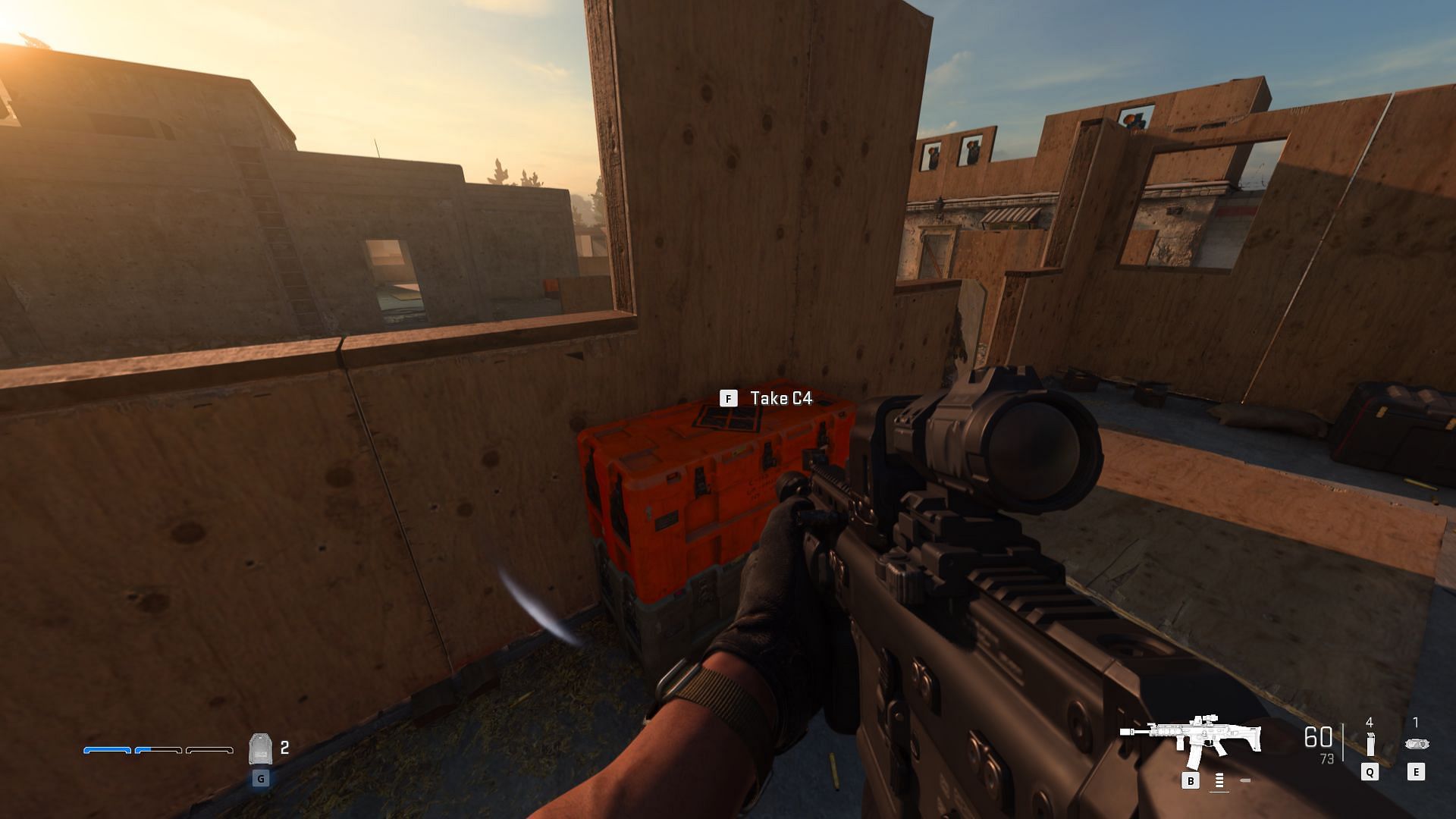 C4s in orange boxes in Modern Warfare 2 (Image via Activision)