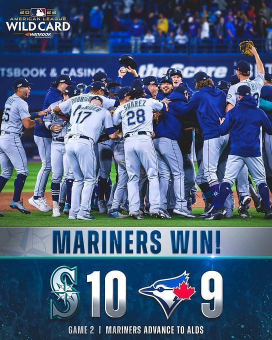 Mariners into ALDS after improbable comeback completes sweep of Blue Jays -  ESPN