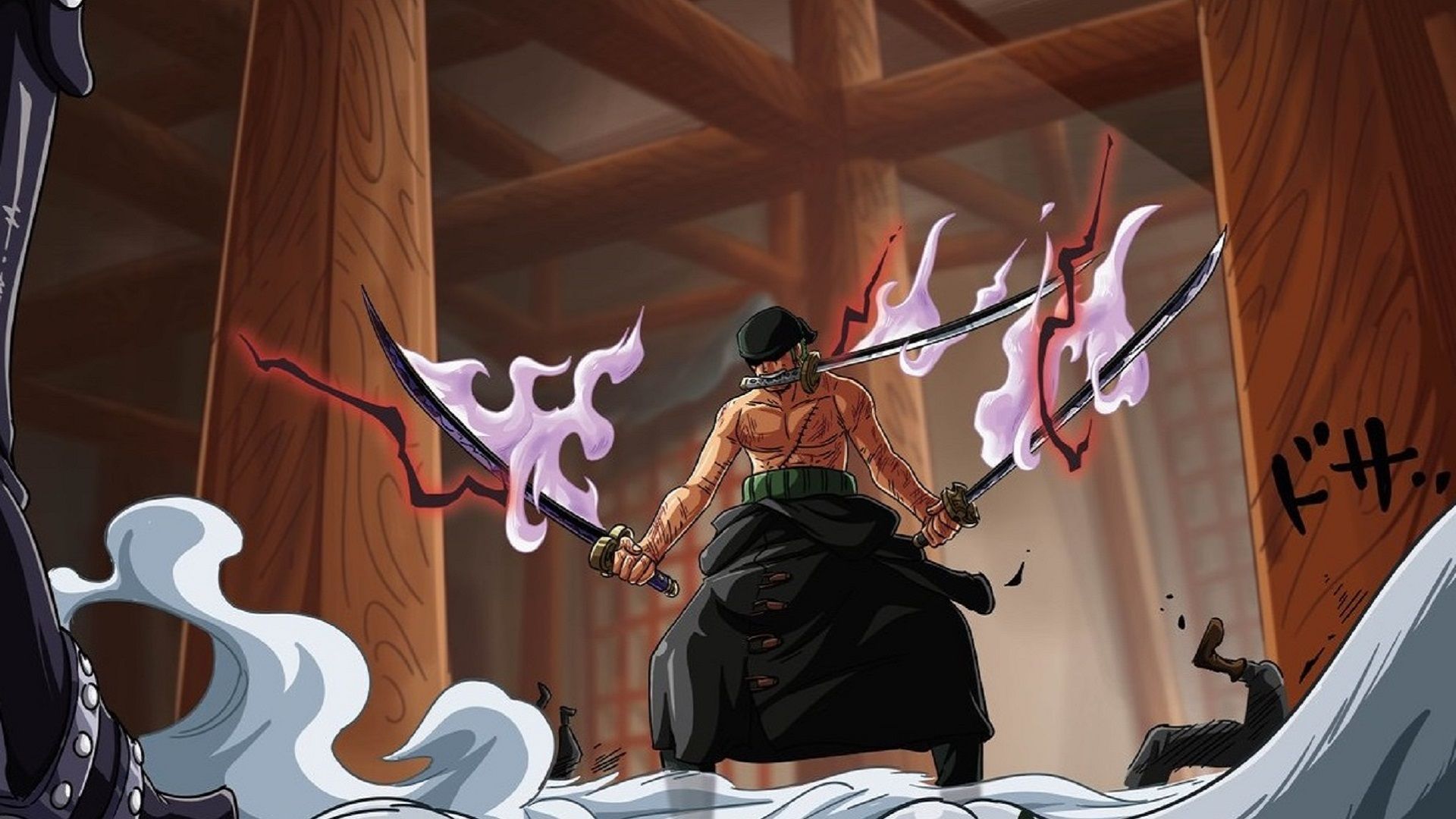 Even if Zoro was strong enough to wound Kaido, he needed to unlock Advanced Conqueror&#039;s Haki to win against King (Image via Eiichiro Oda/Shueisha, One Piece)