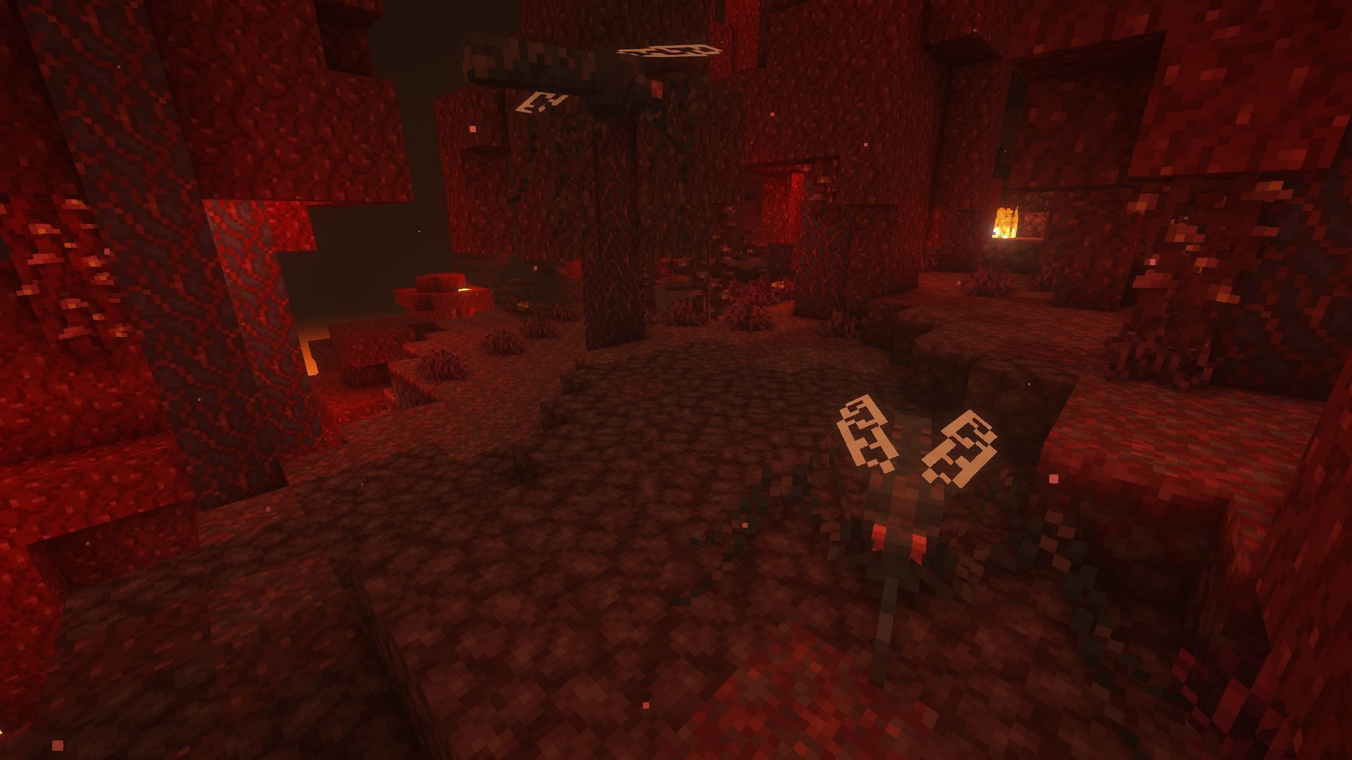 A Crimson Mosquito found in the Nether in Alex&#039;s Mobs (Image via sbom_xela/CurseForge)