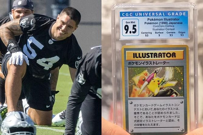 Raiders player makes 'Pawn Stars' Rick Harrison and Chumlee jealous by showing off million-dollar Pokémon card