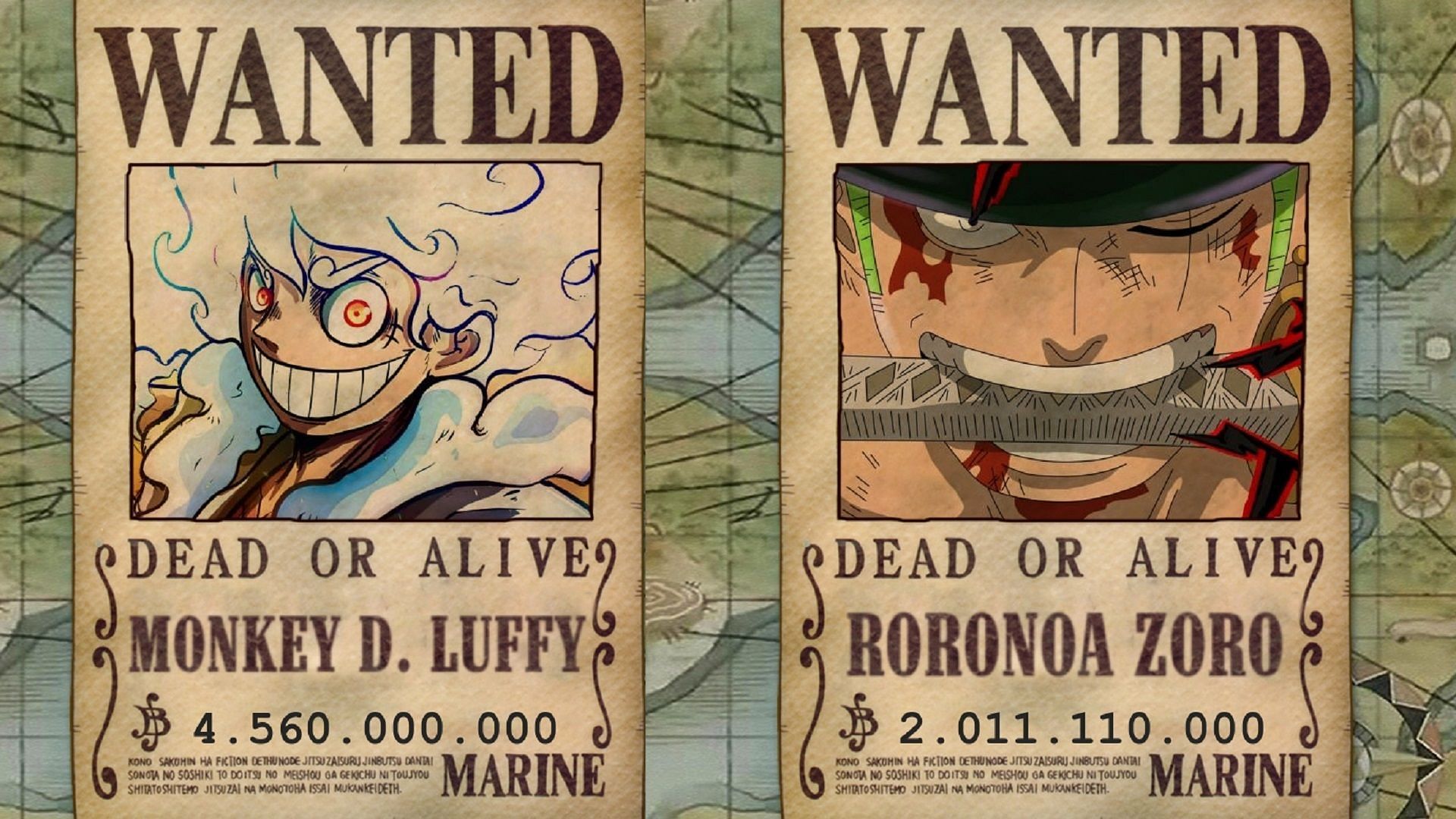 One Piece Characters Bounty New World