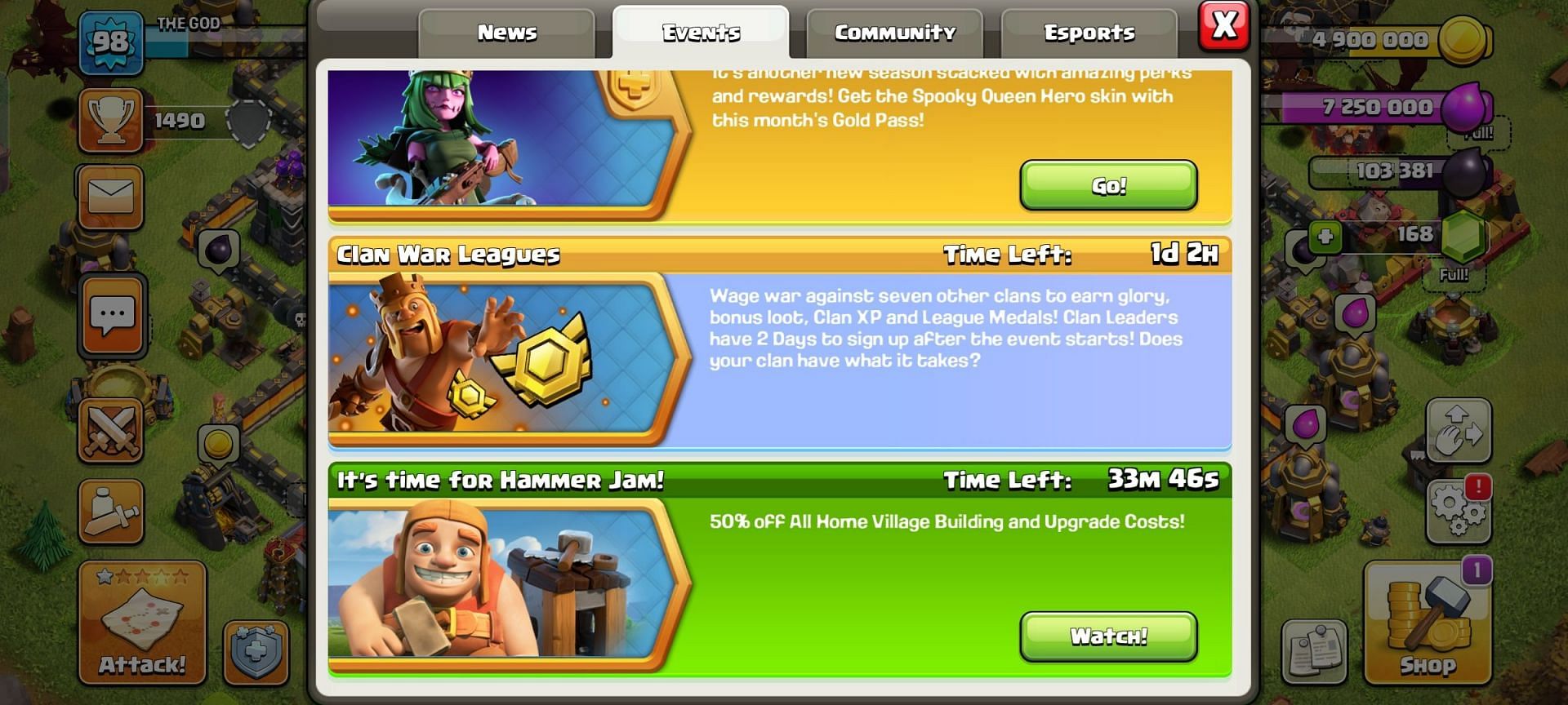 The events will end very soon (Image via Supercell)