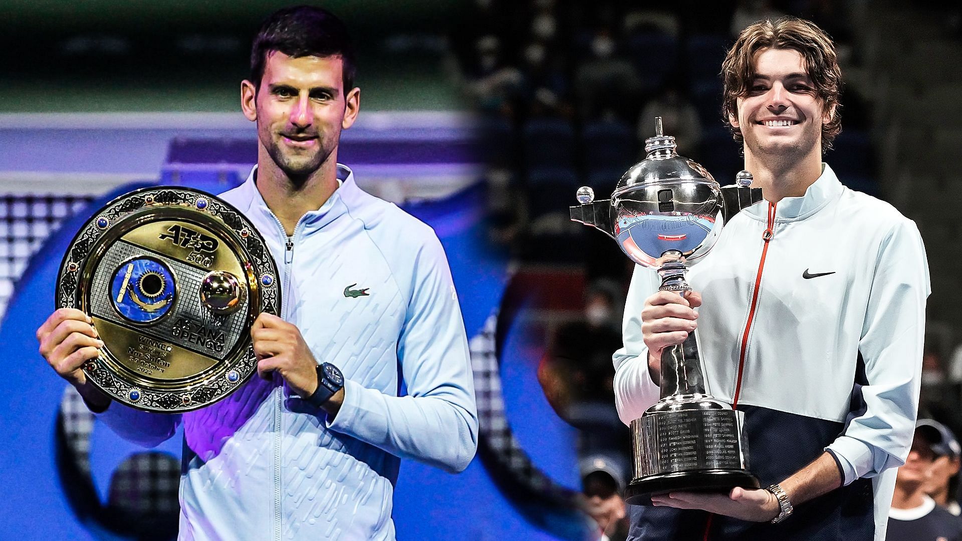 Novak Djokovic and Taylor Fritz.