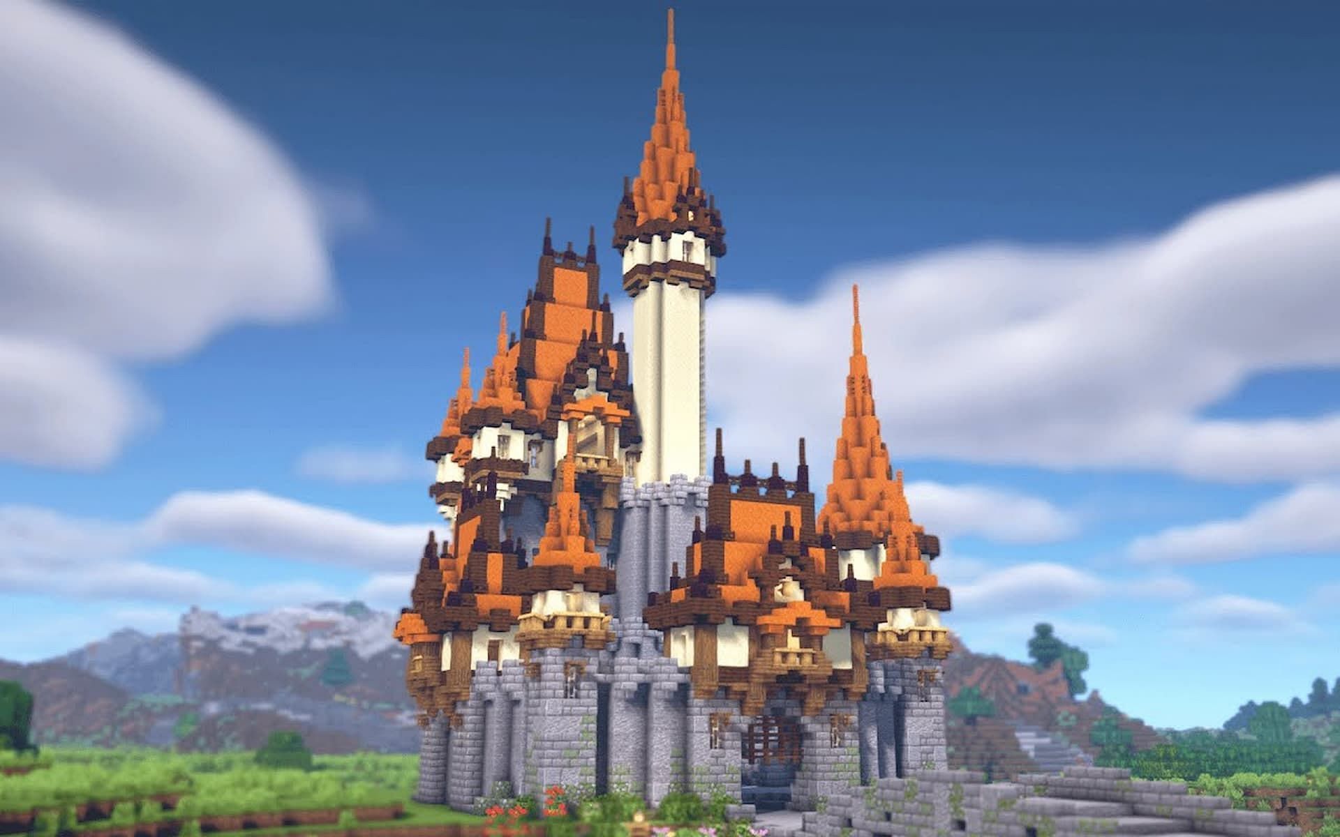 Castles are a great option for players to build (Image via YouTube/Minecraft Fantasy Builds)