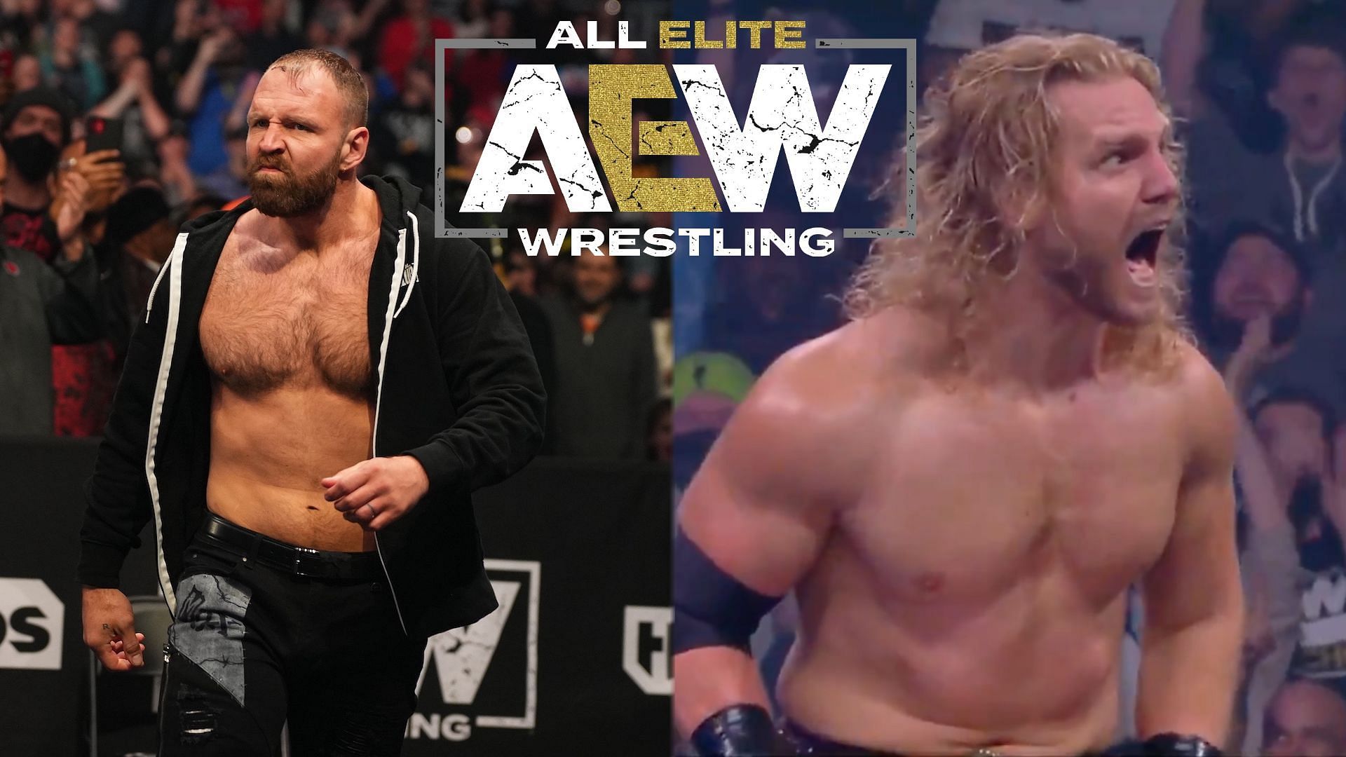 Jon Moxley (Left), Hangman Adam Page (Right).