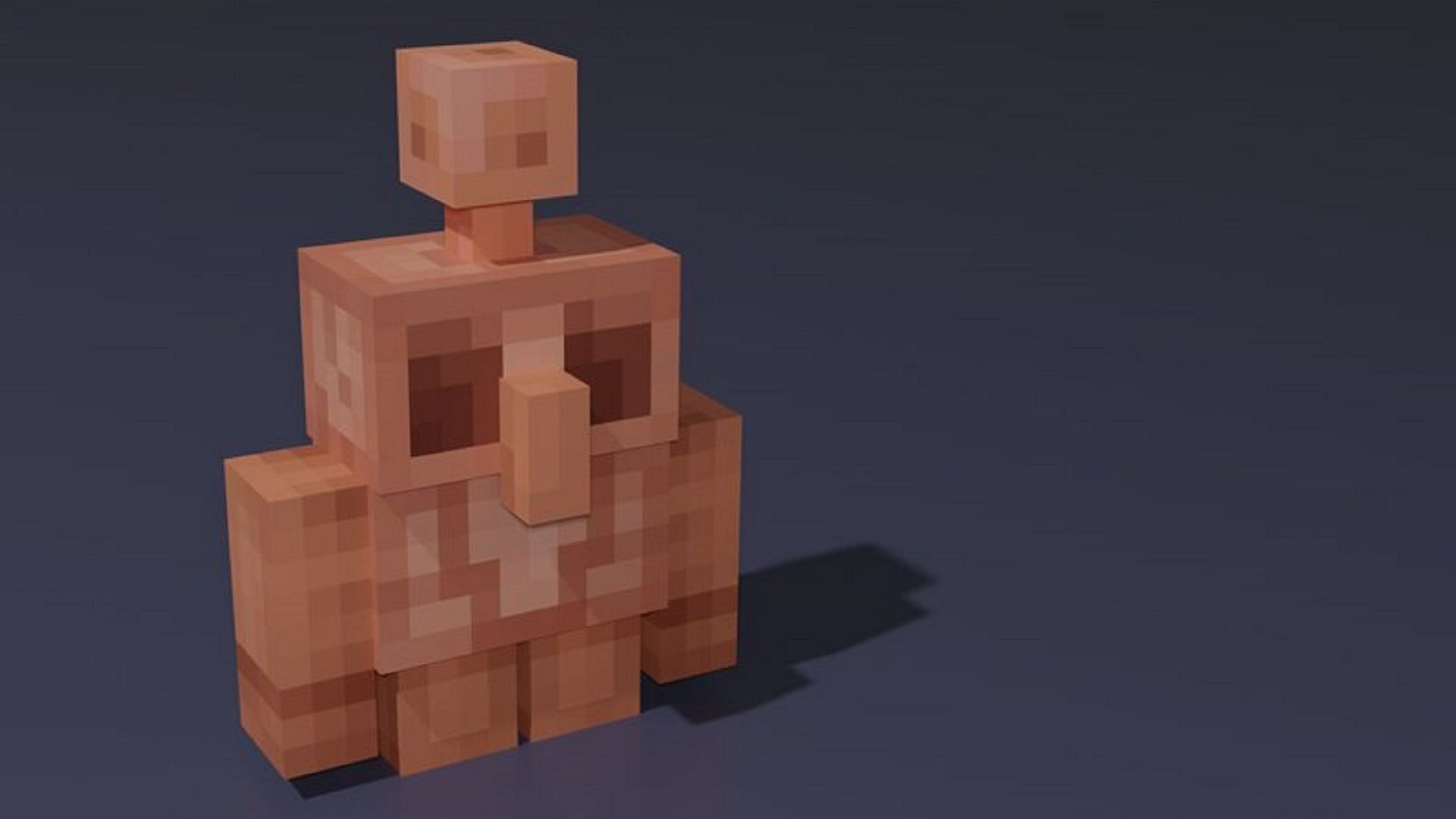 The copper golem mob, one of the mobs that lost the vote in 2021 to the allay (Image via Mojang)