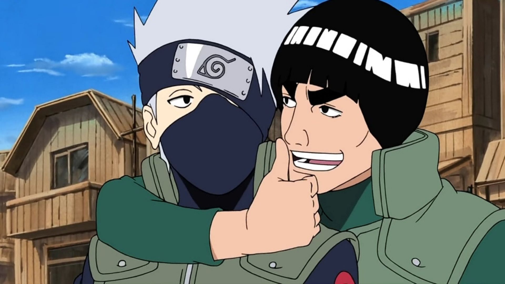 Kakashi and Guy in Naruto (Image via Masashi Kishimoto/Studio Pierrot)