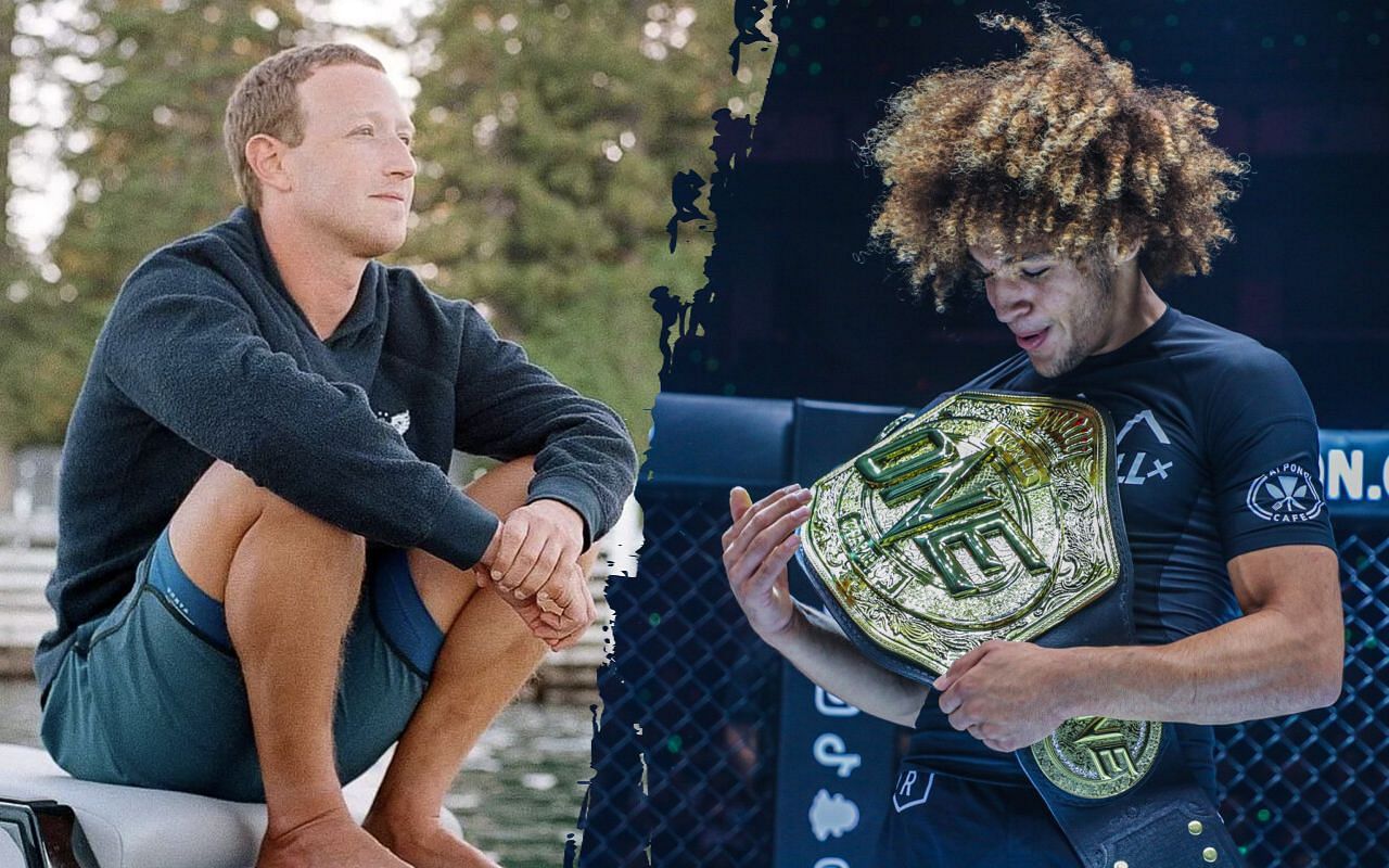 Mark Zuckerberg (left) and Kade Ruotolo (right). [Photos Mark Zuckerberg Instagram, ONE Championship]