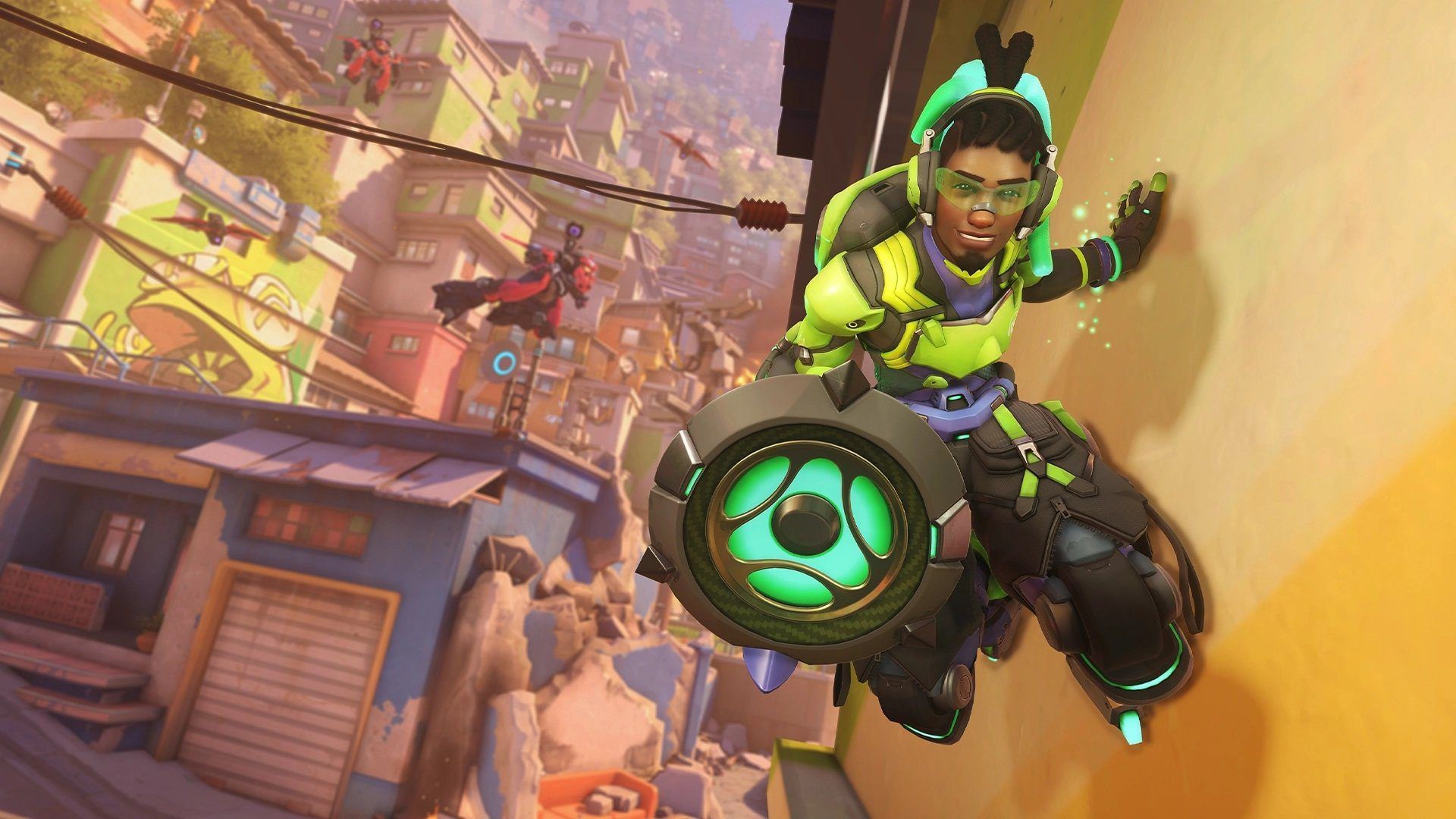 Lucio traversing the walls (Image via Activision Blizzard)