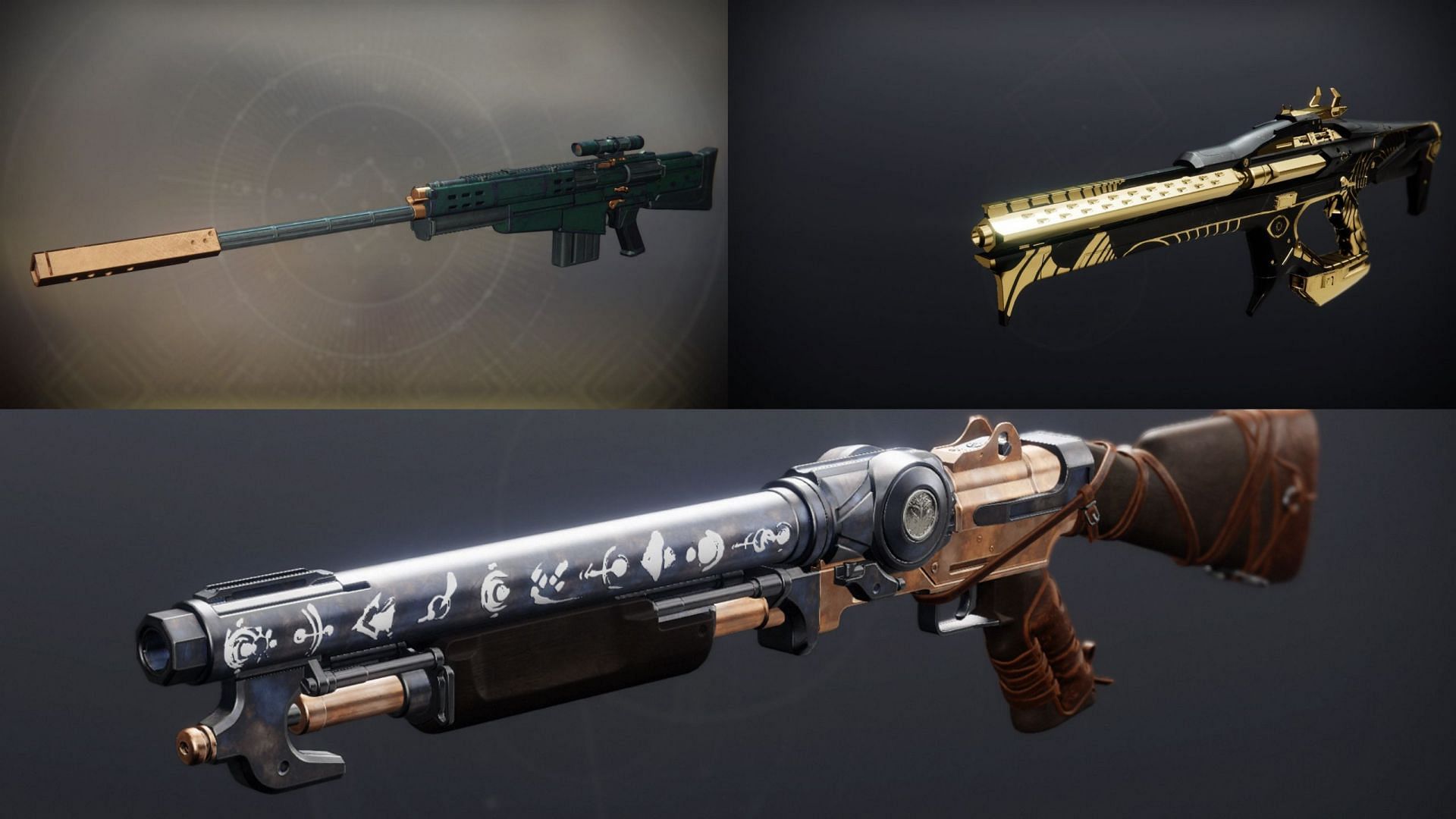 Vaulted weapons from Destiny 2 Season 19 (Image via Bungie) 
