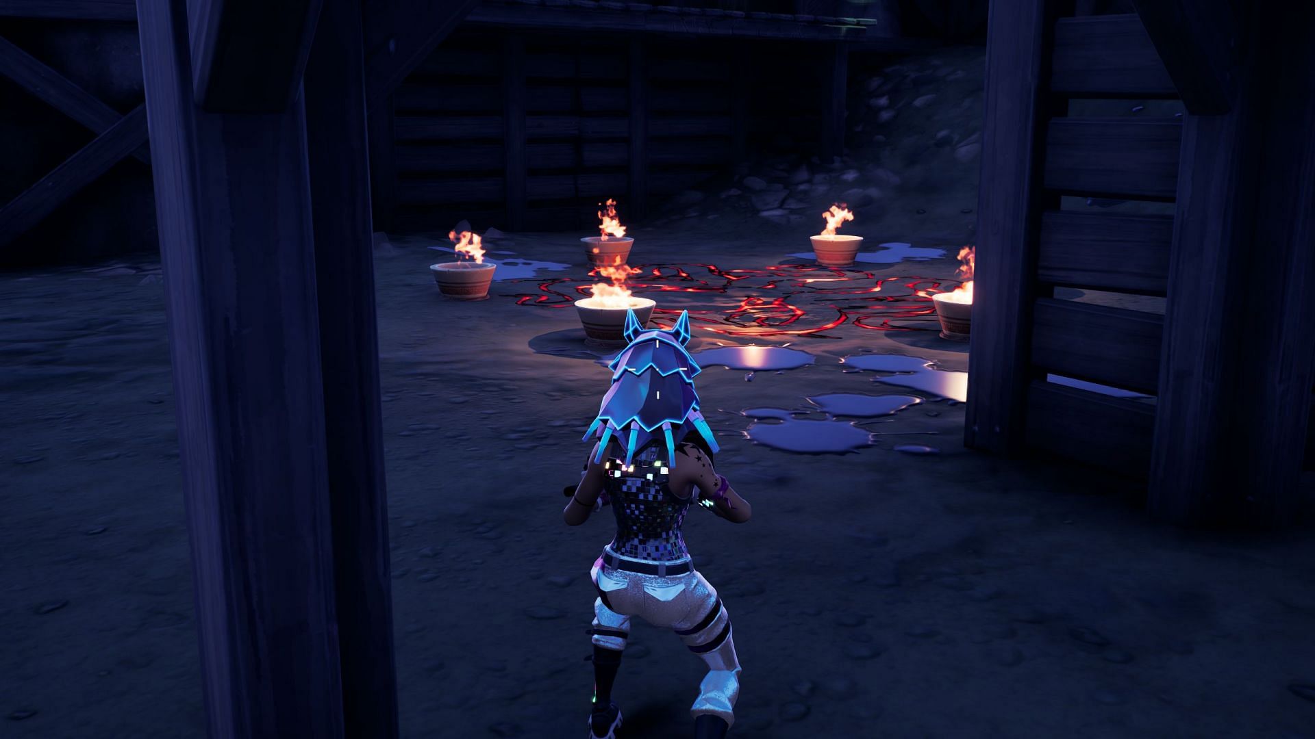 Before you defeat the Inkquisitor at Grim Gables, you will have to wait for the summoning ritual (Image via Epic Games)