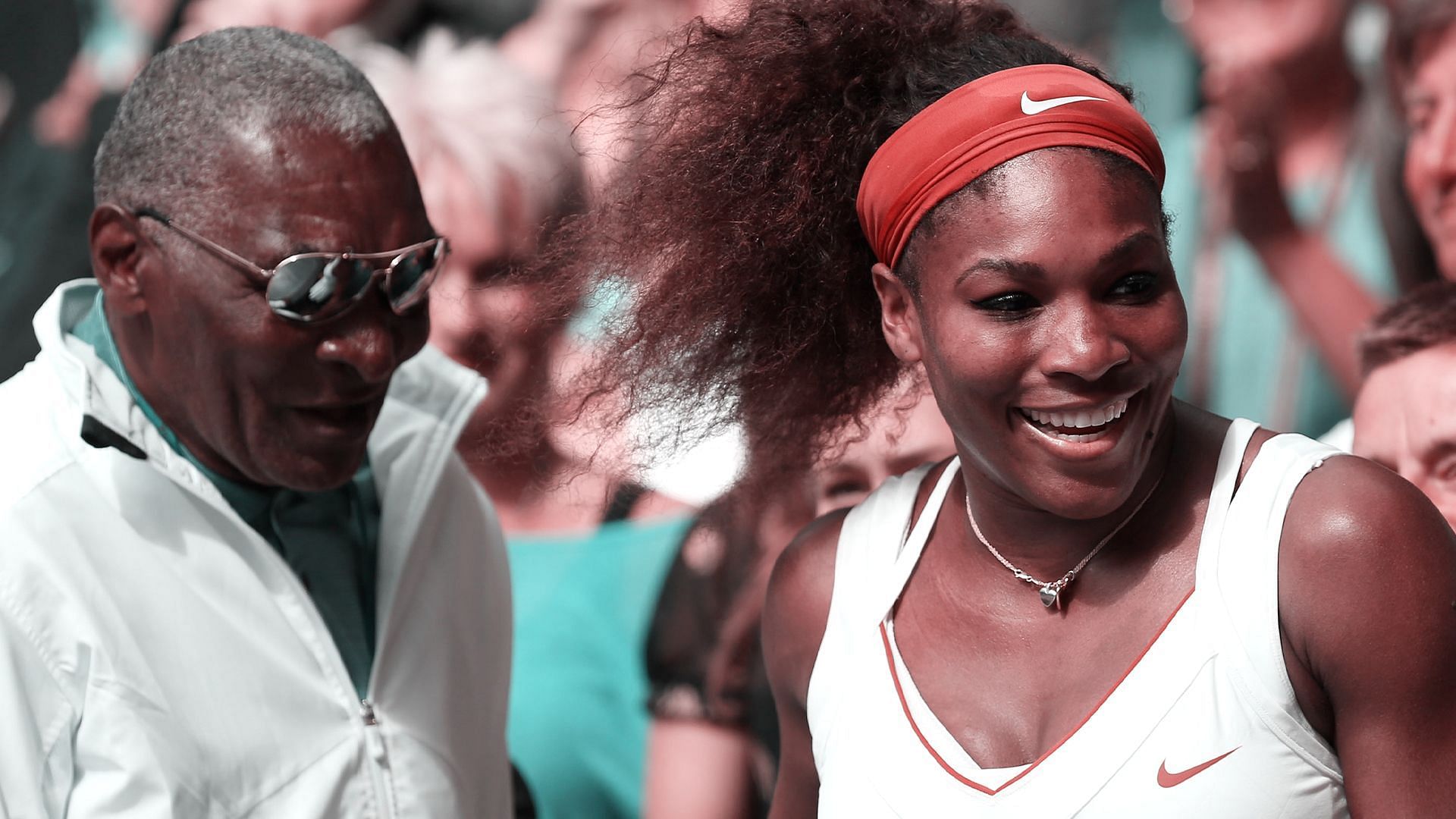 Serena Williams and her father Richard Williams