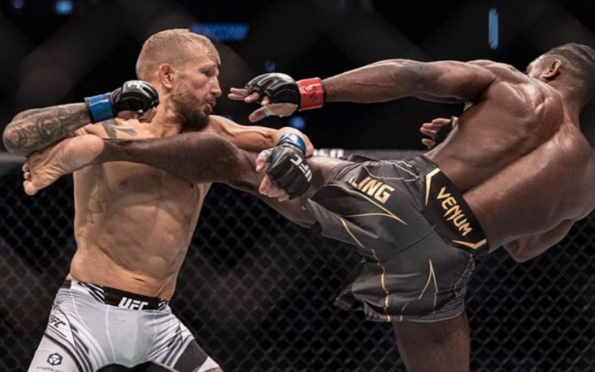 T.J. Dillashaw (left), Aljamain Sterling (right) [Image courtesy of @funkmastermma on Instagram]