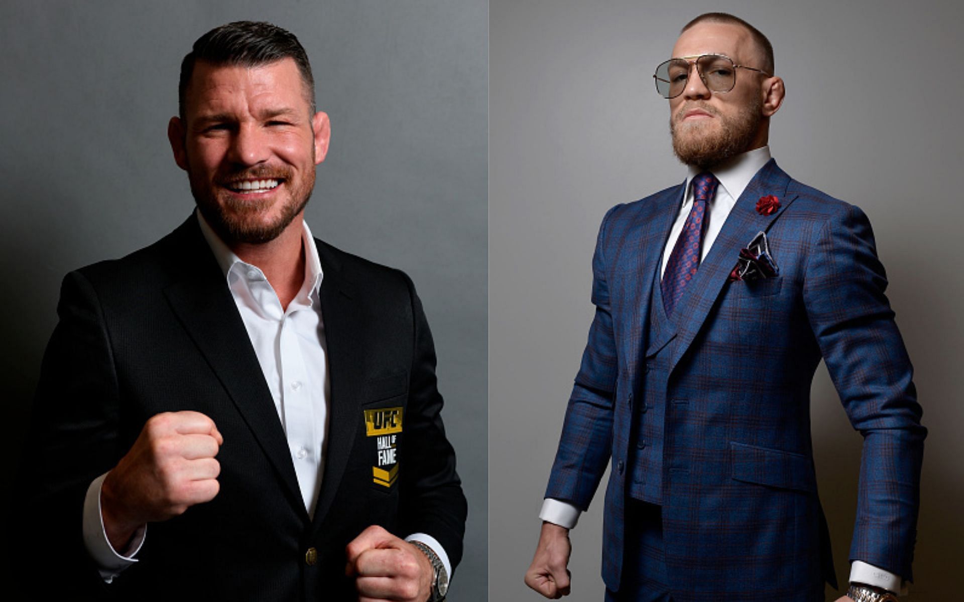 Michael Bisping (left) and Conor McGregor (right)(Images via Getty)