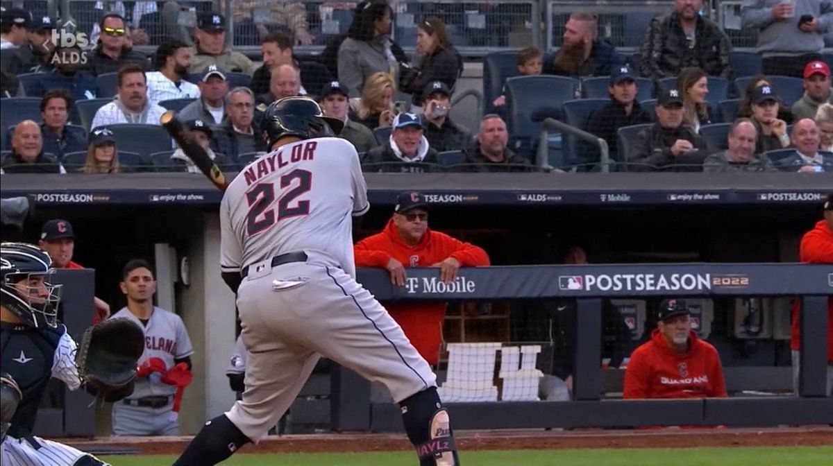 Yankees – Guardians: Josh Naylor 'rock the baby' HR celebration