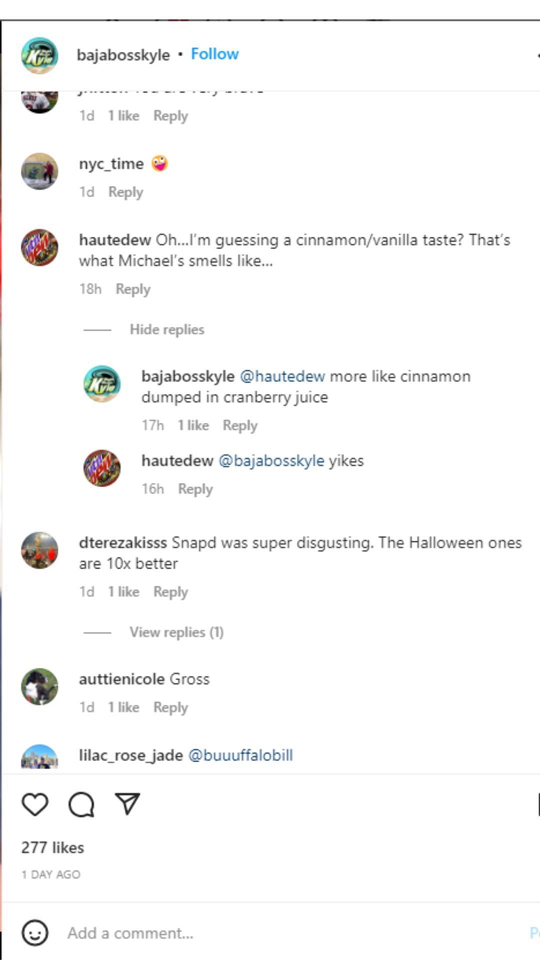 Fans react negatively to Fruit Quake 1/5 (image via Instagram)