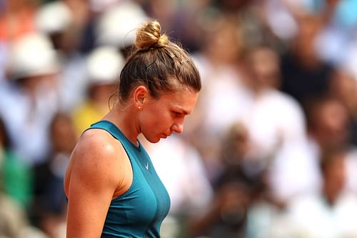 Simona Halep at the 2018 French Open.