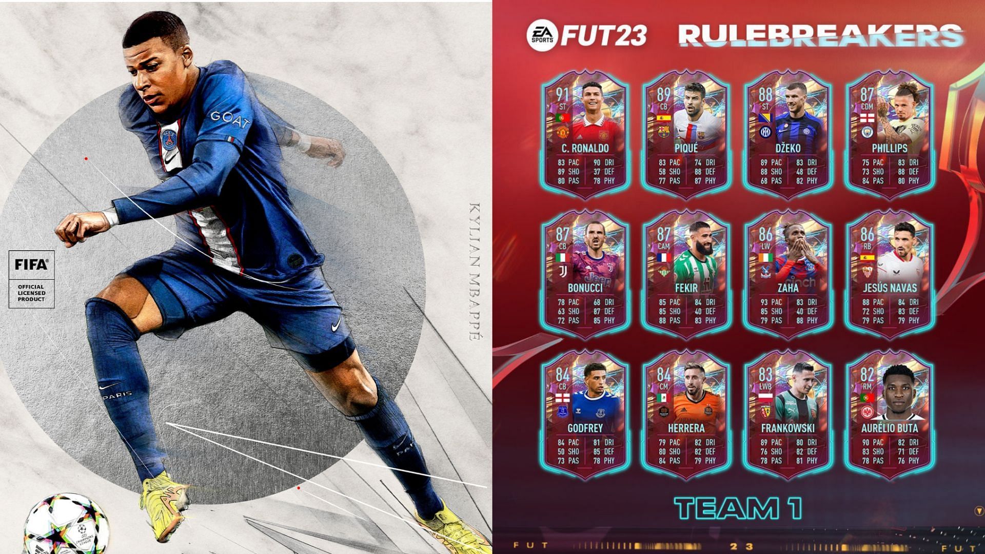 The first team has been officially released (Images via EA Sports)